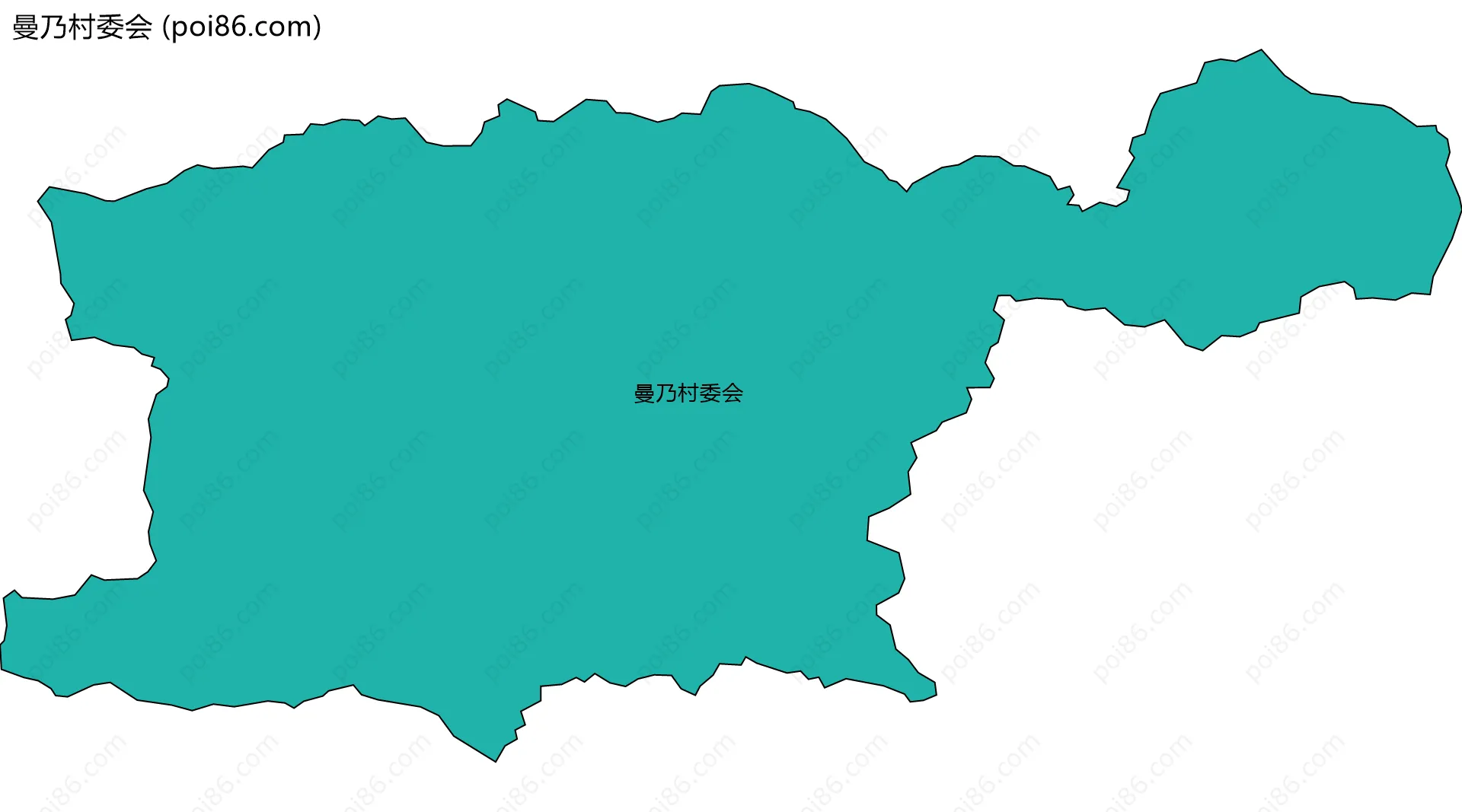曼乃村委会边界地图