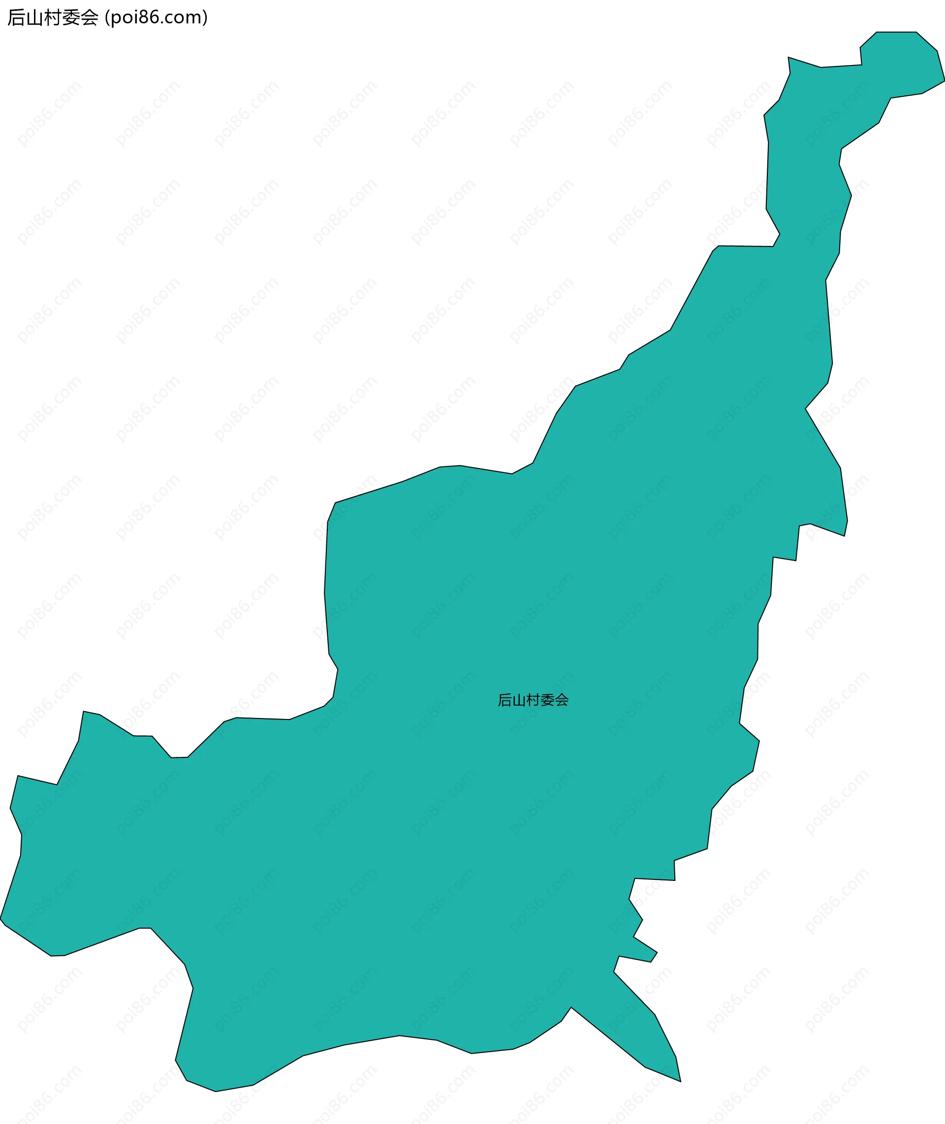 后山村委会边界地图