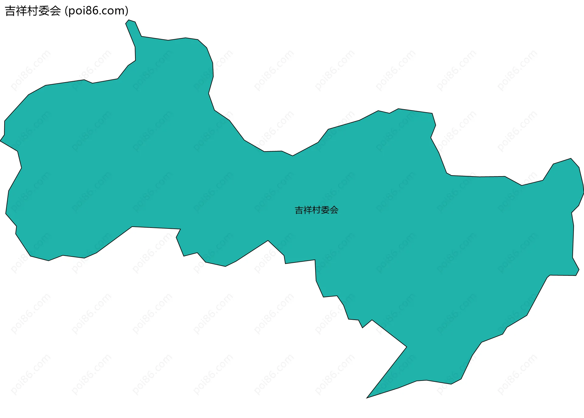 吉祥村委会边界地图