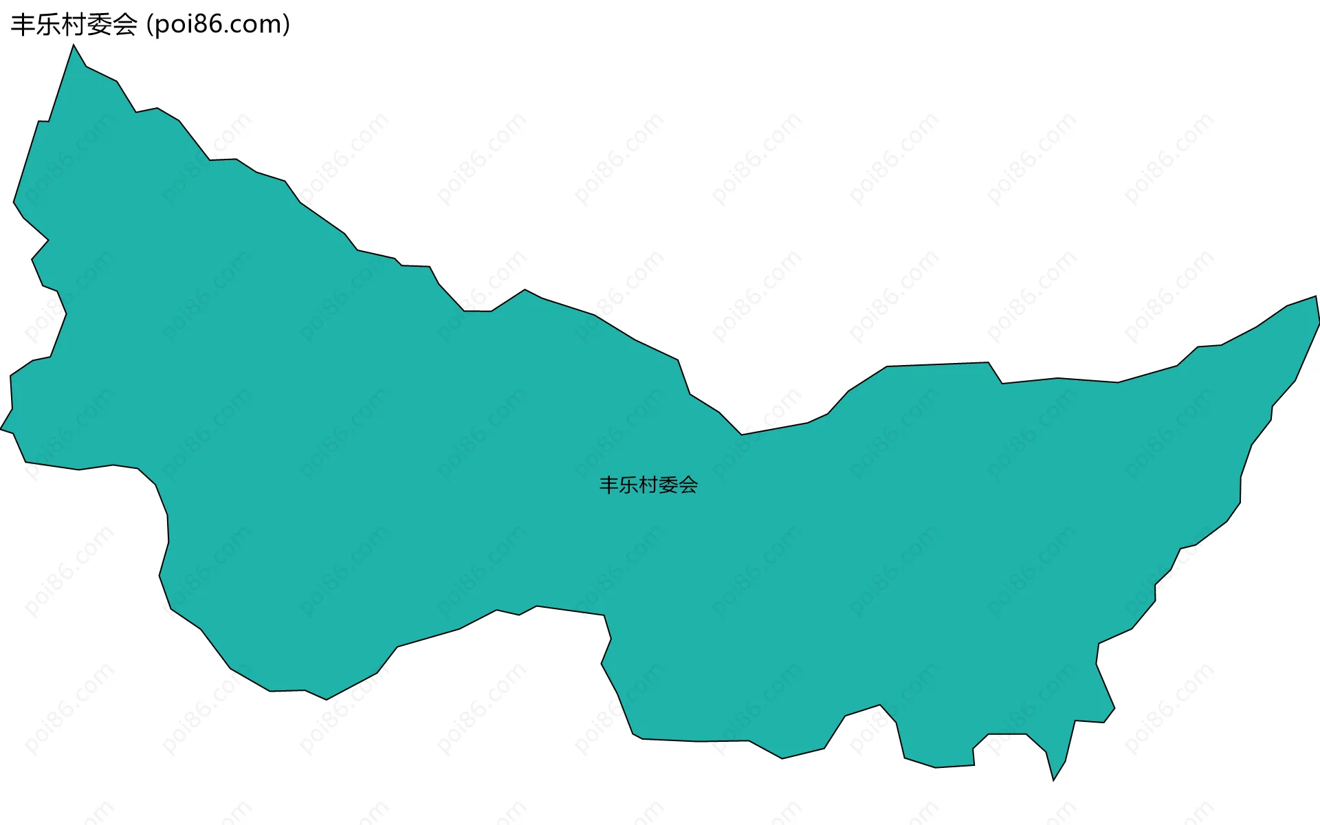 丰乐村委会边界地图