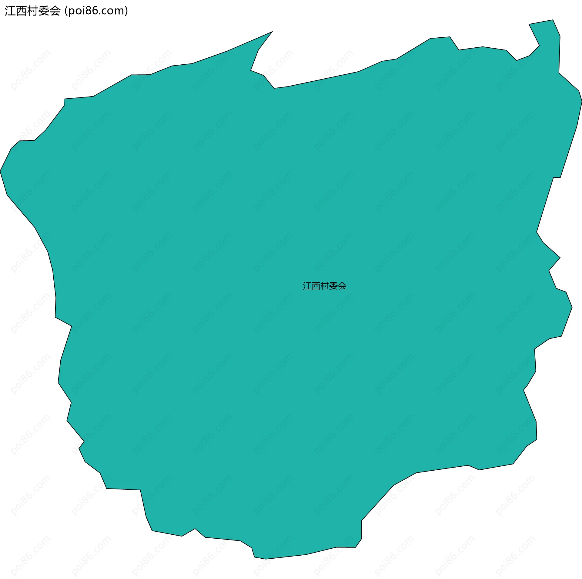 江西村委会边界地图