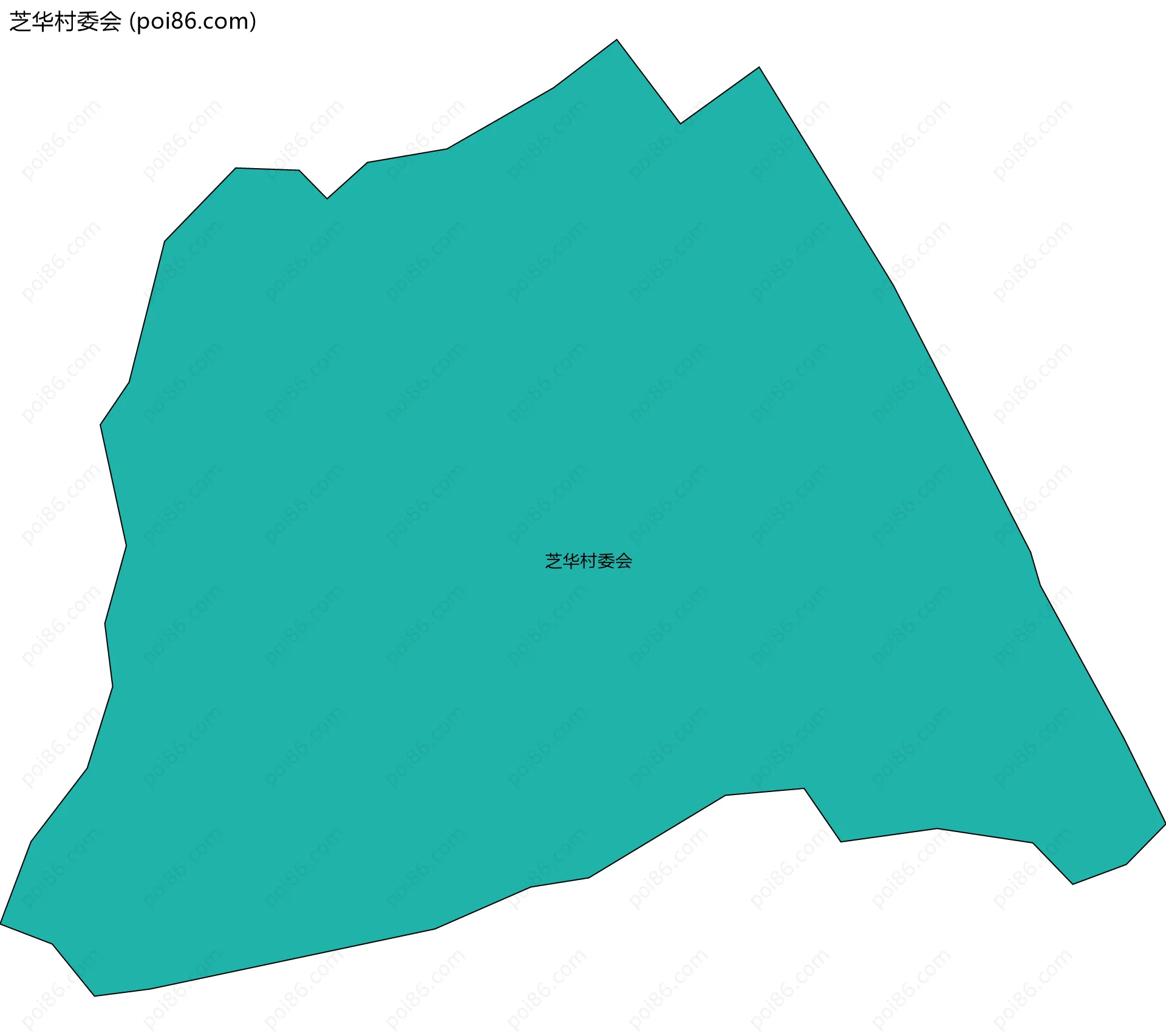 芝华村委会边界地图