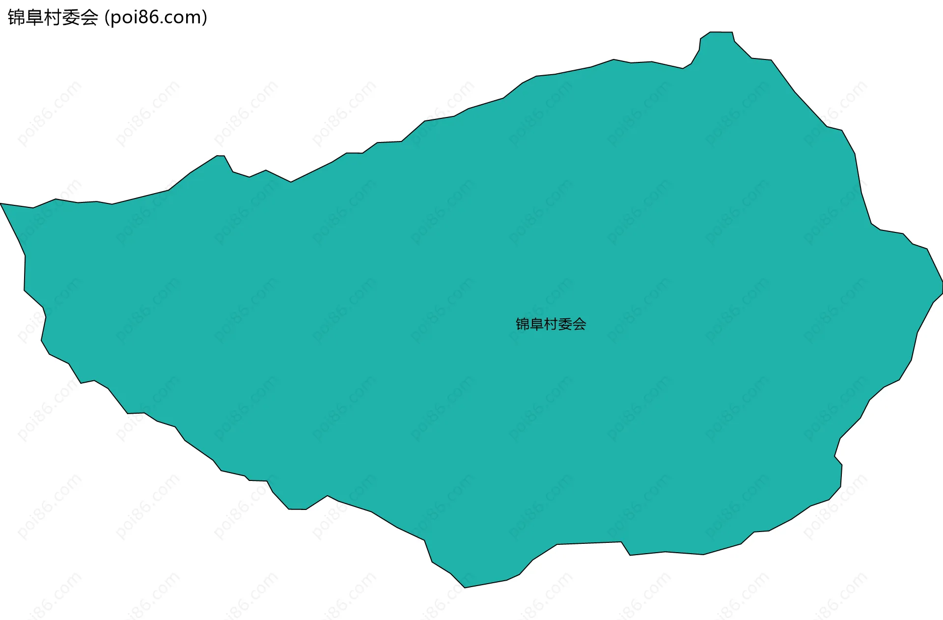 锦阜村委会边界地图