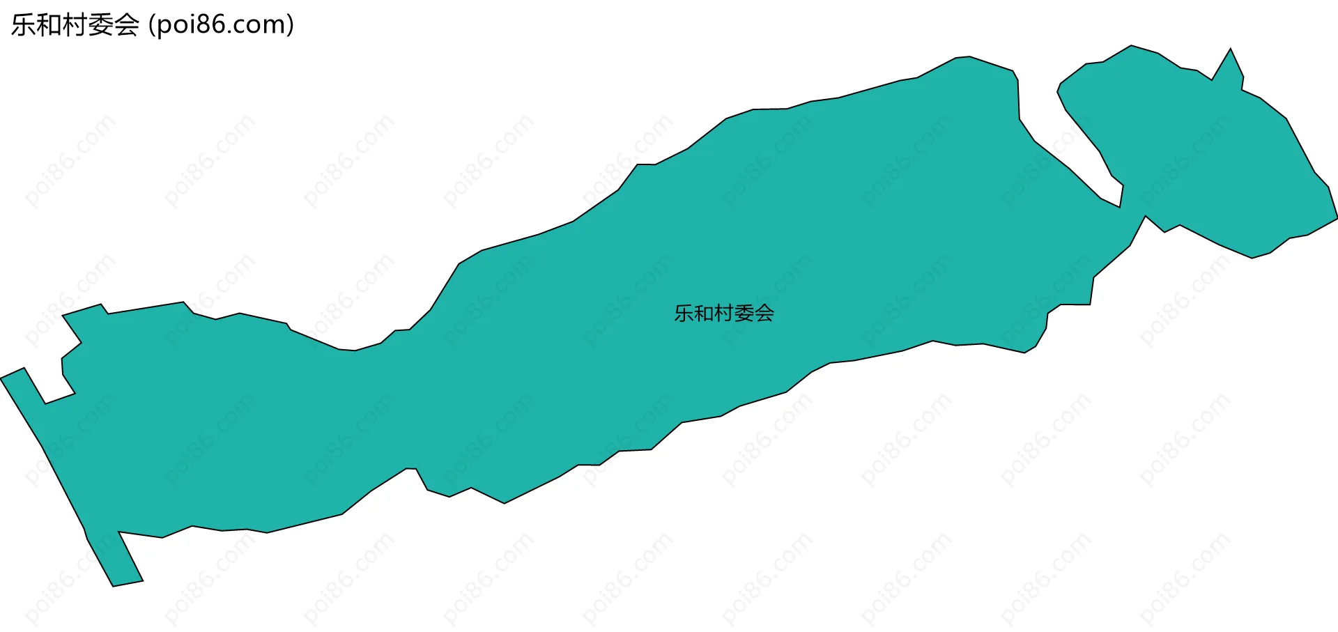 乐和村委会边界地图