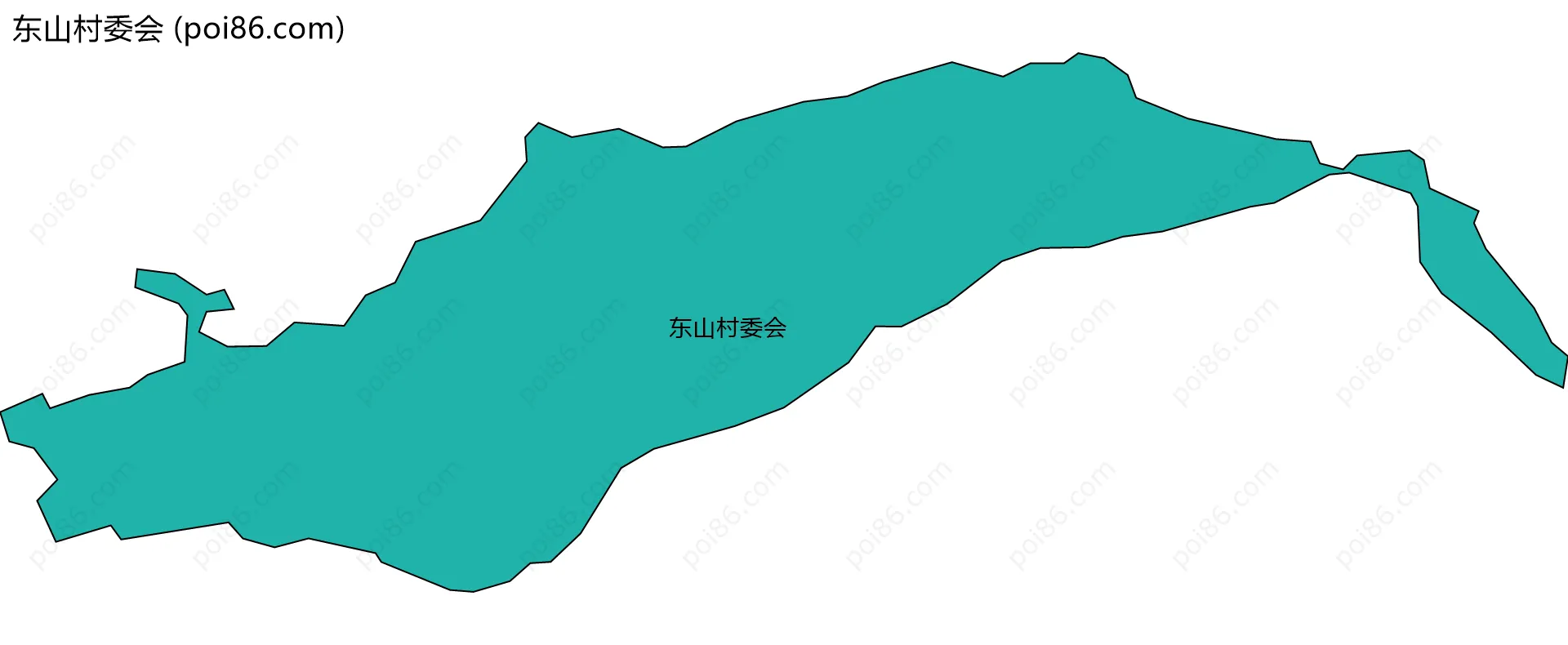 东山村委会边界地图