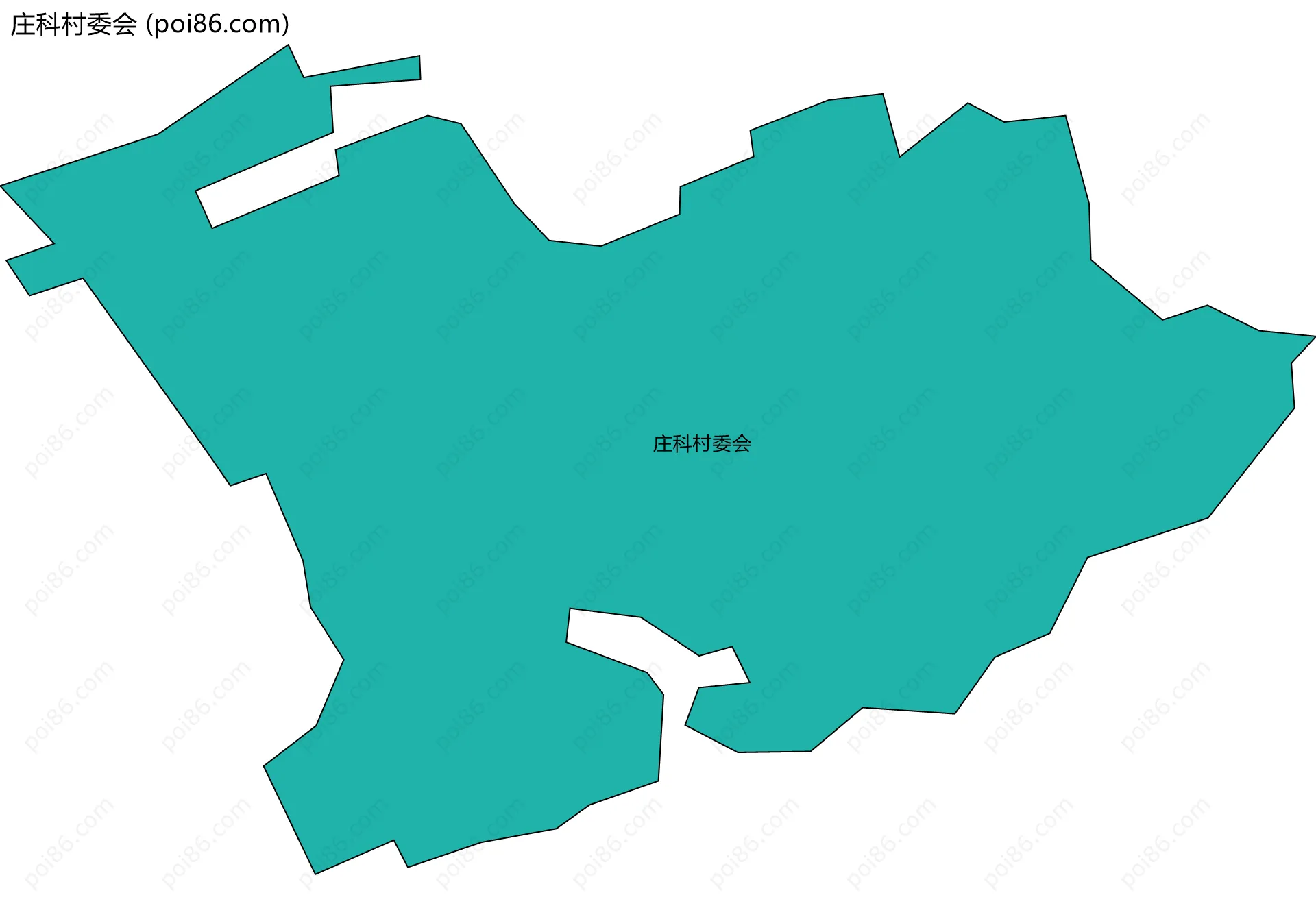 庄科村委会边界地图