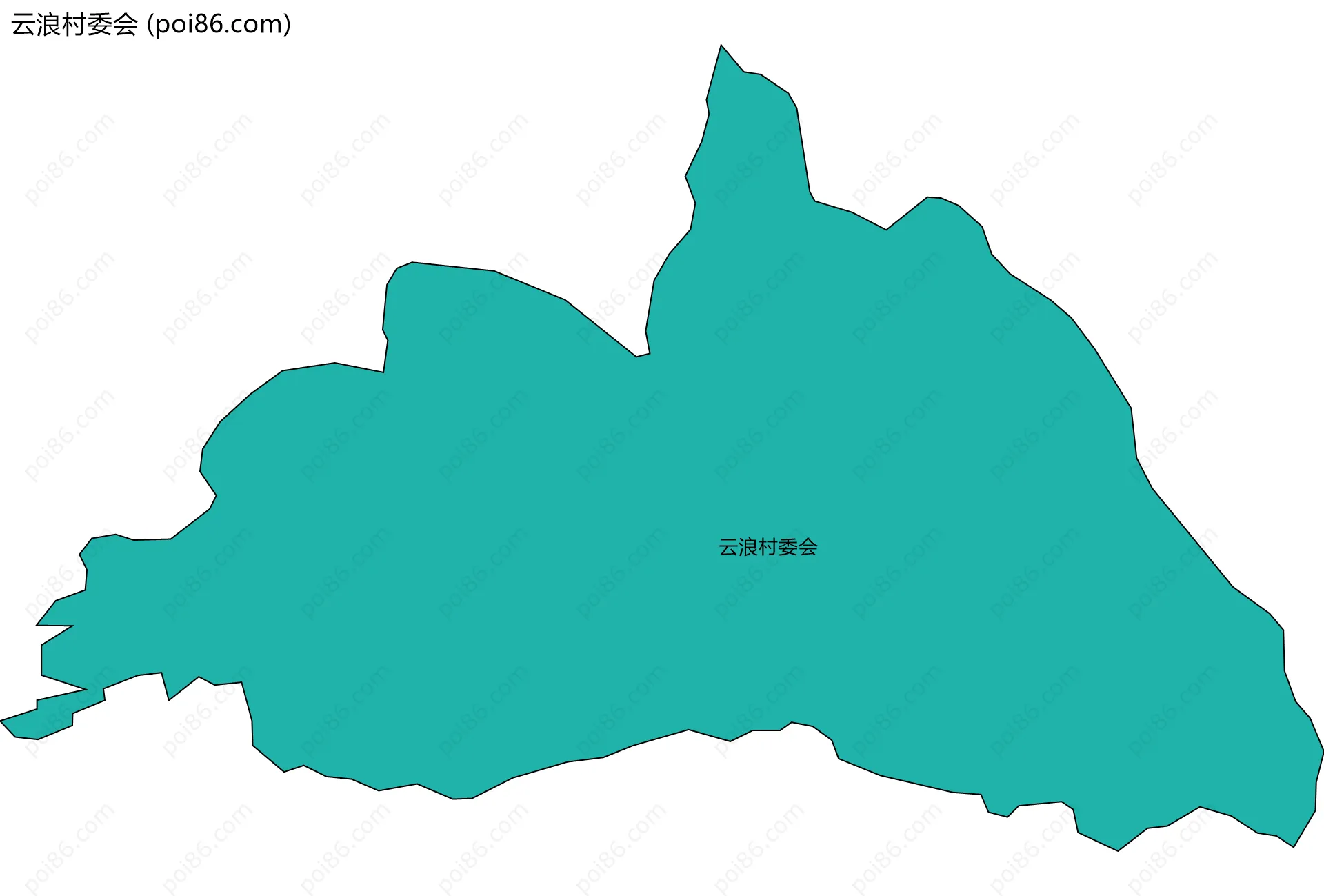 云浪村委会边界地图