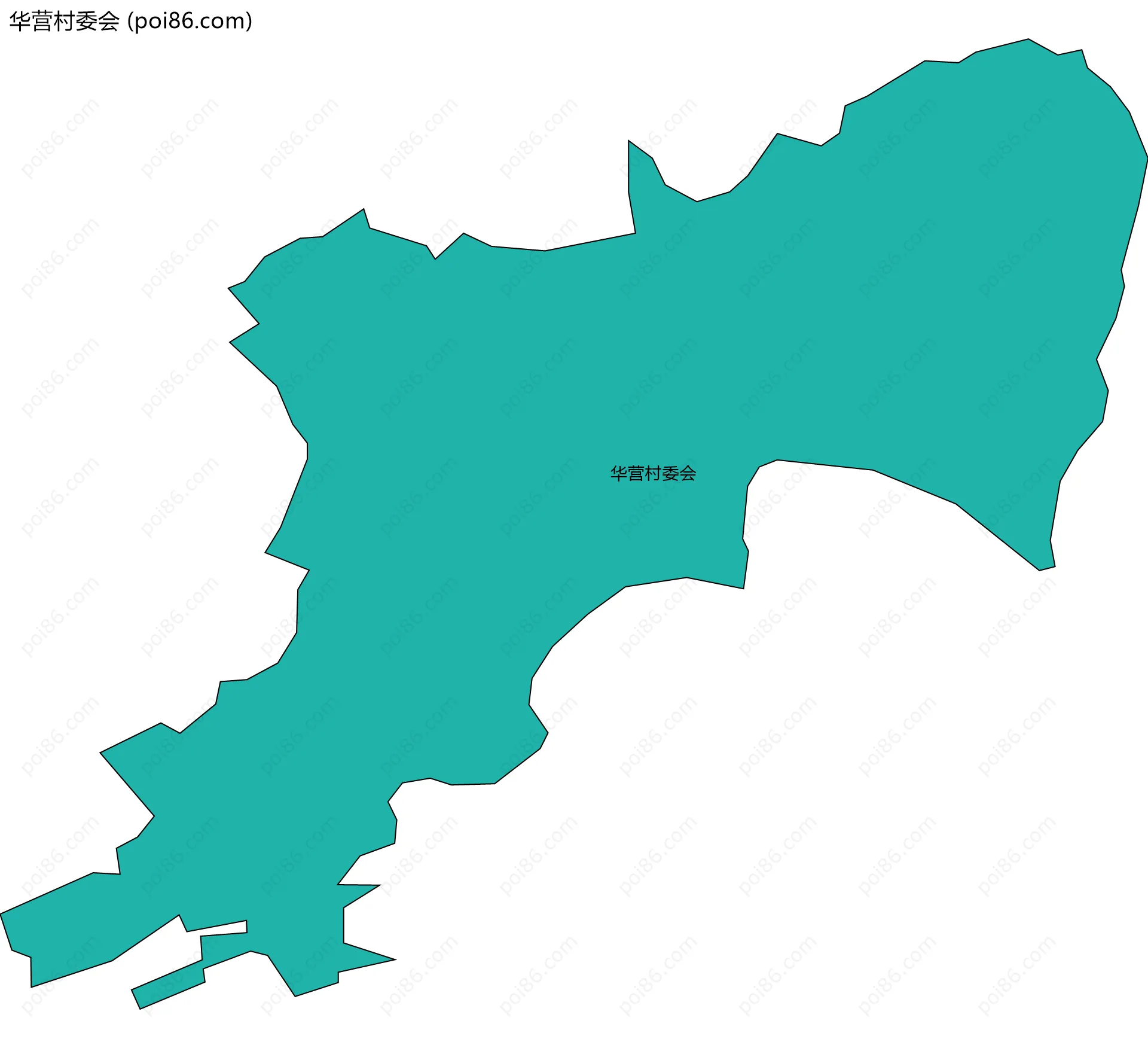 华营村委会边界地图