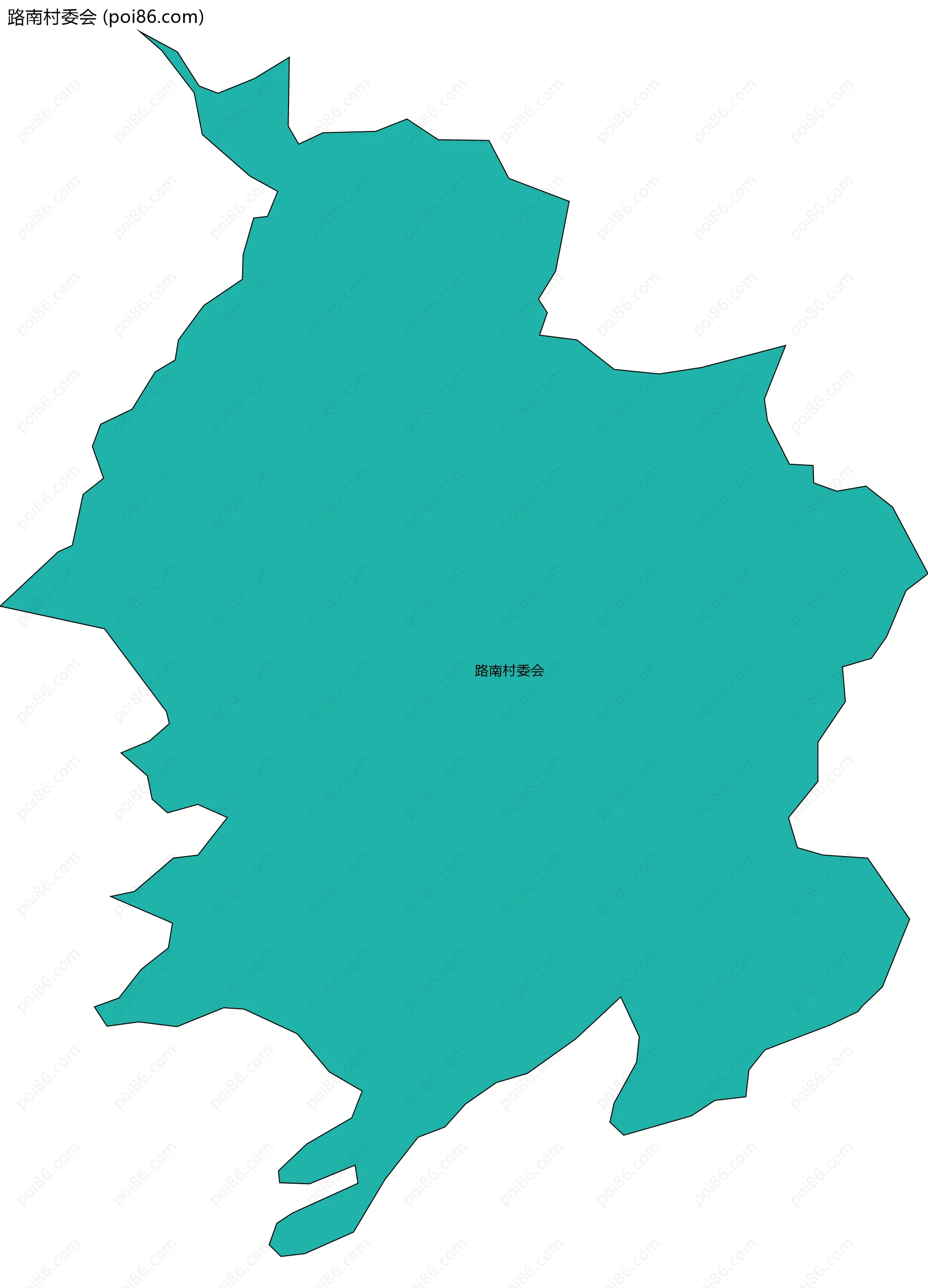 路南村委会边界地图