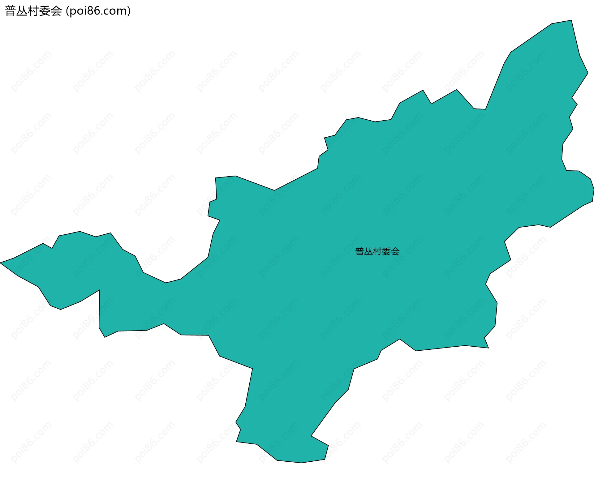 普丛村委会边界地图