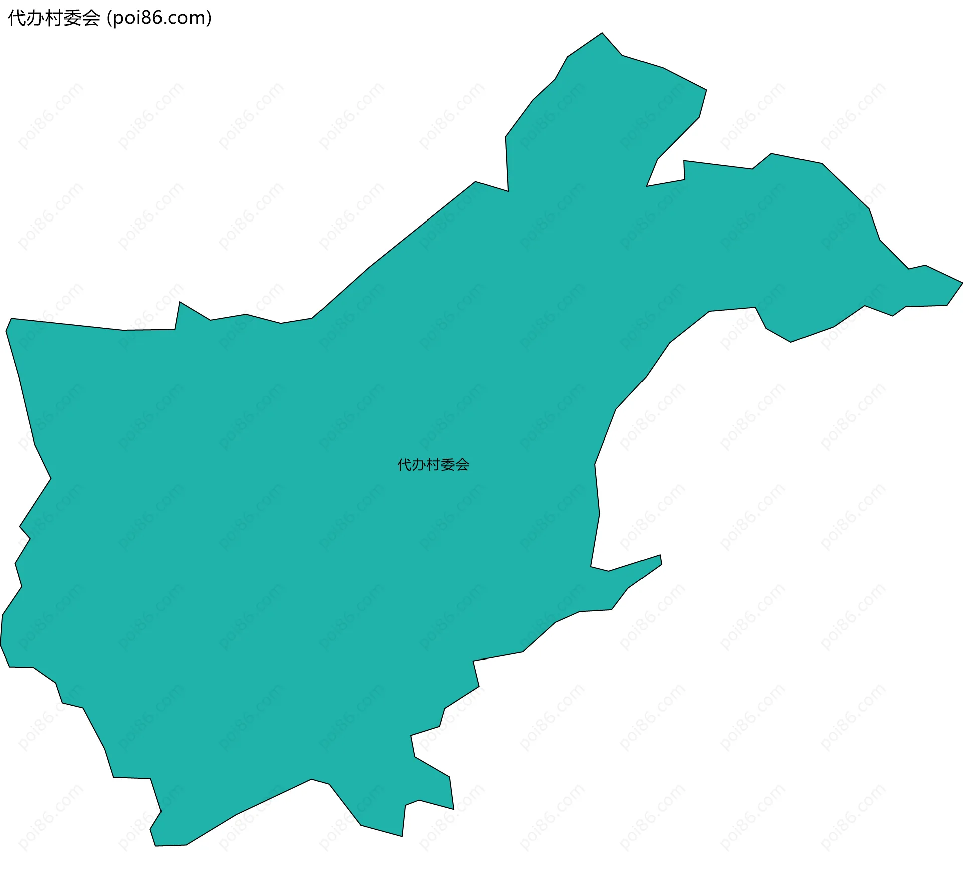 代办村委会边界地图