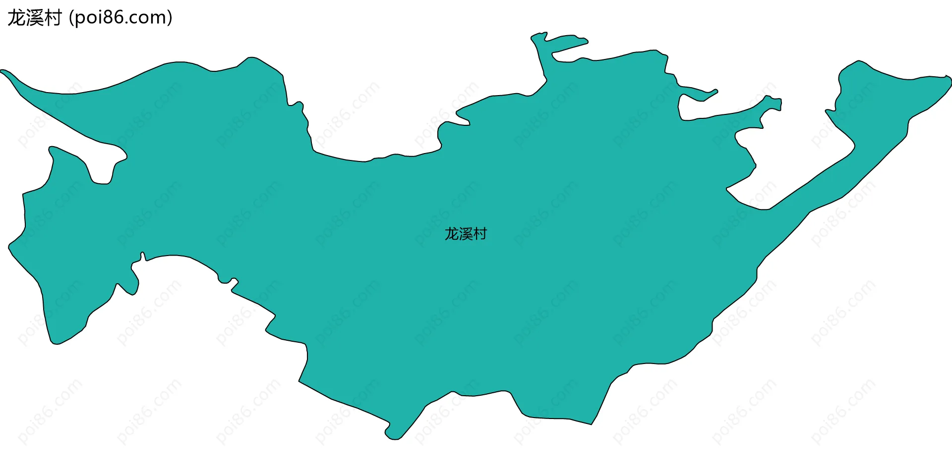 龙溪村边界地图