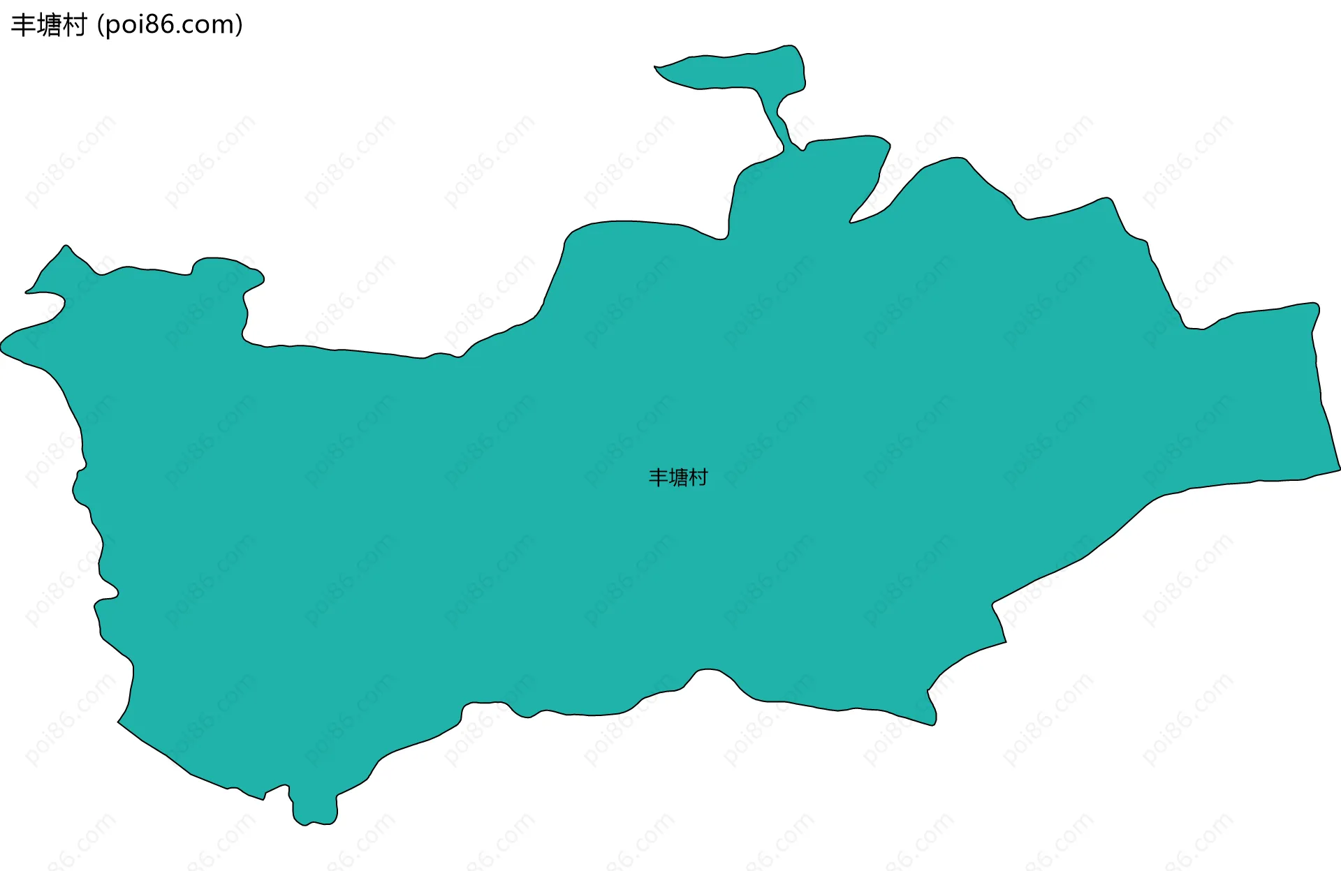 丰塘村边界地图