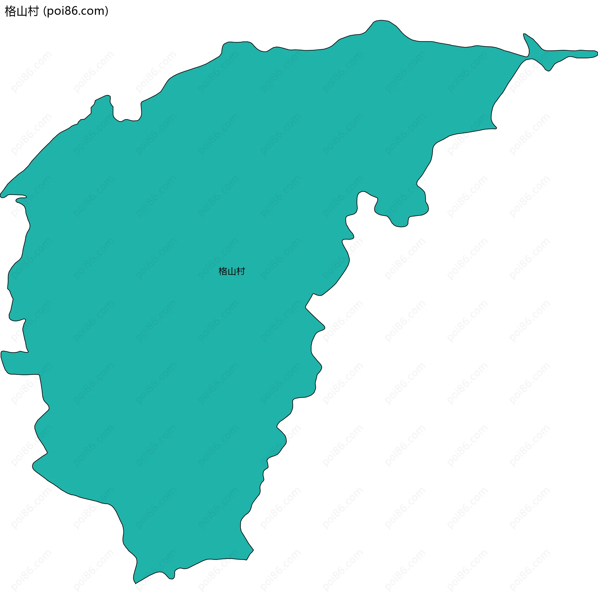 格山村边界地图