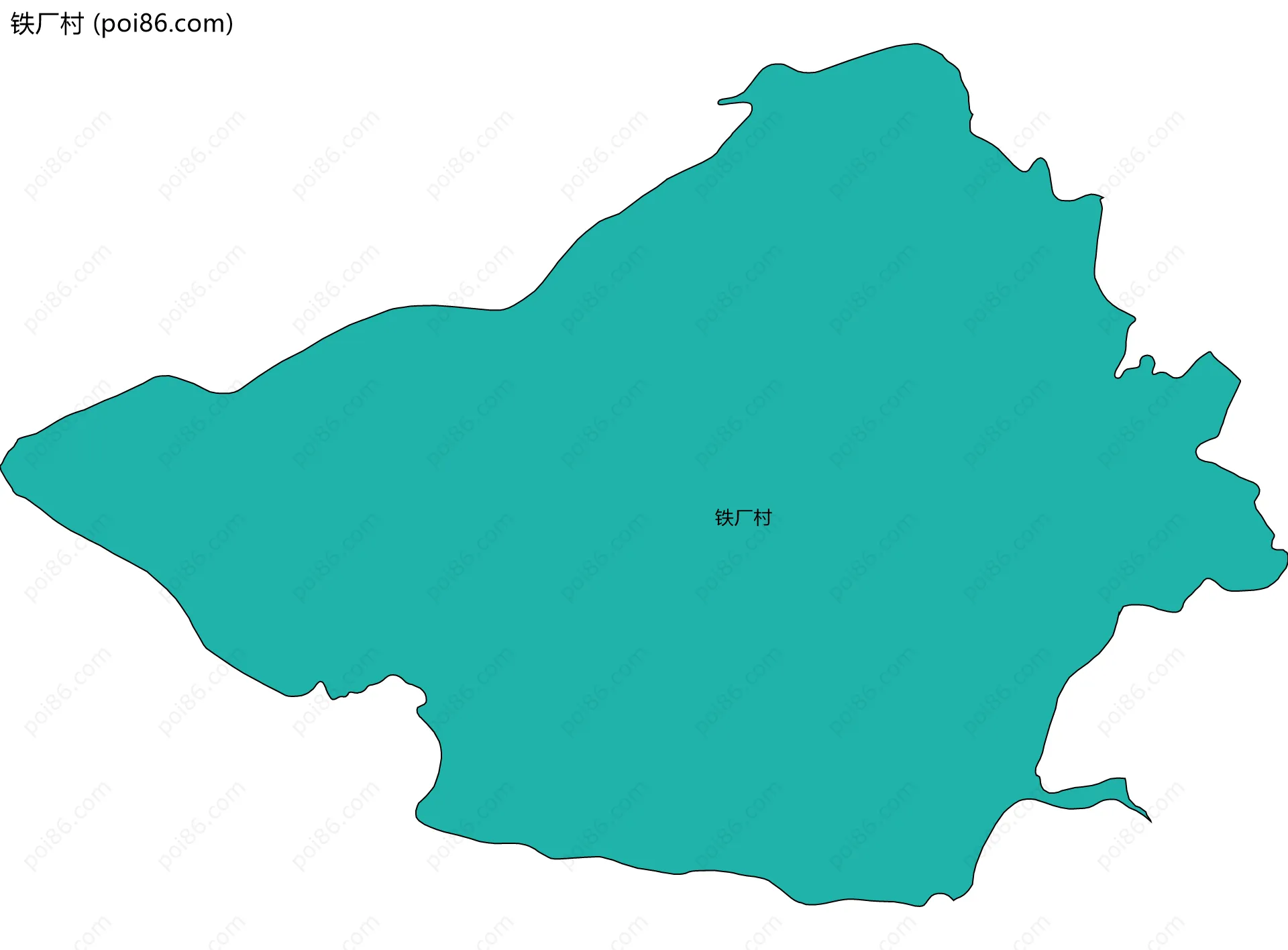 铁厂村边界地图