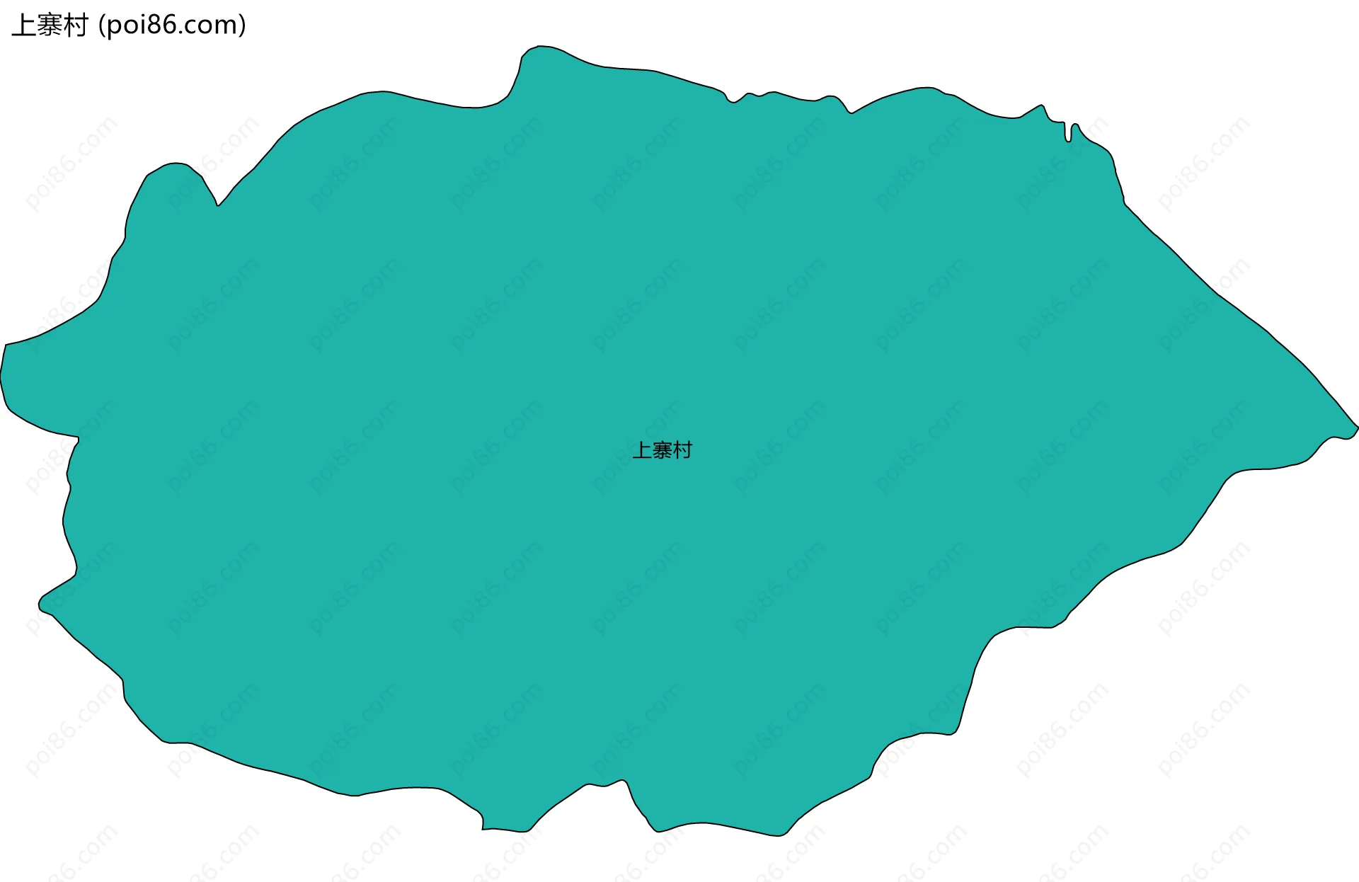 上寨村边界地图