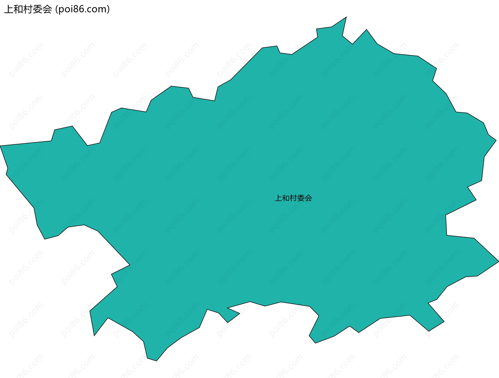 上和村委会边界地图