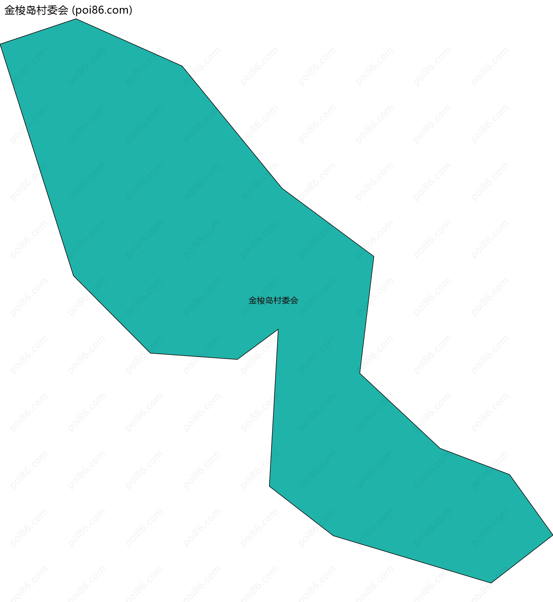 金梭岛村委会边界地图