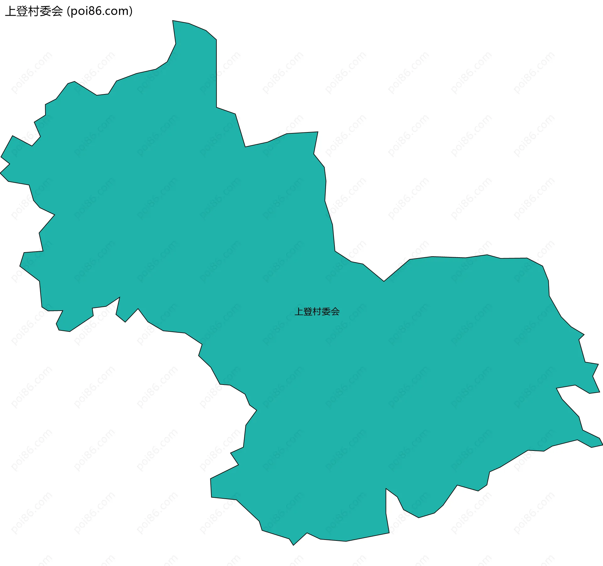 上登村委会边界地图