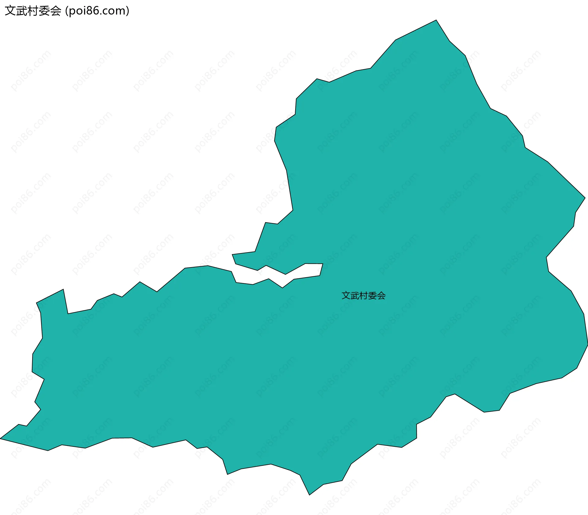 文武村委会边界地图