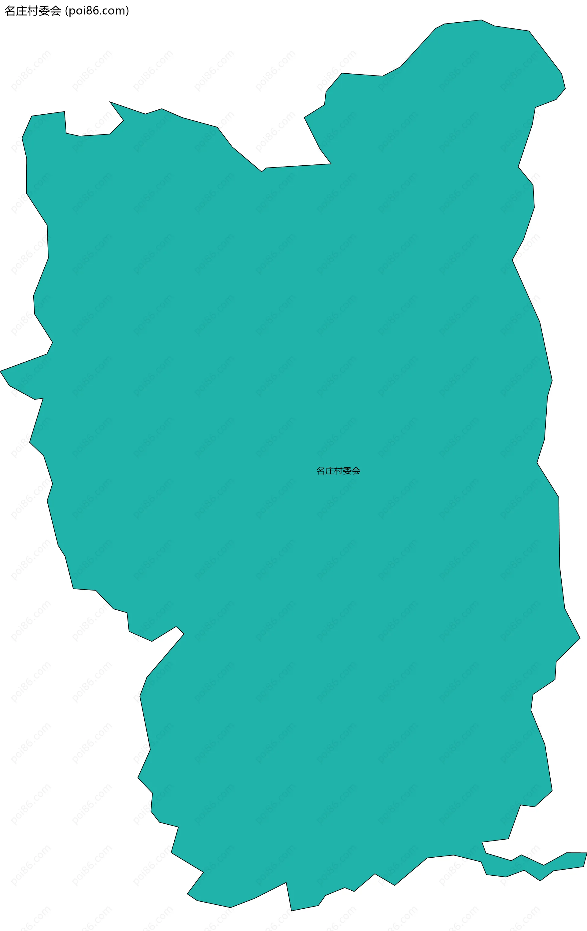 名庄村委会边界地图