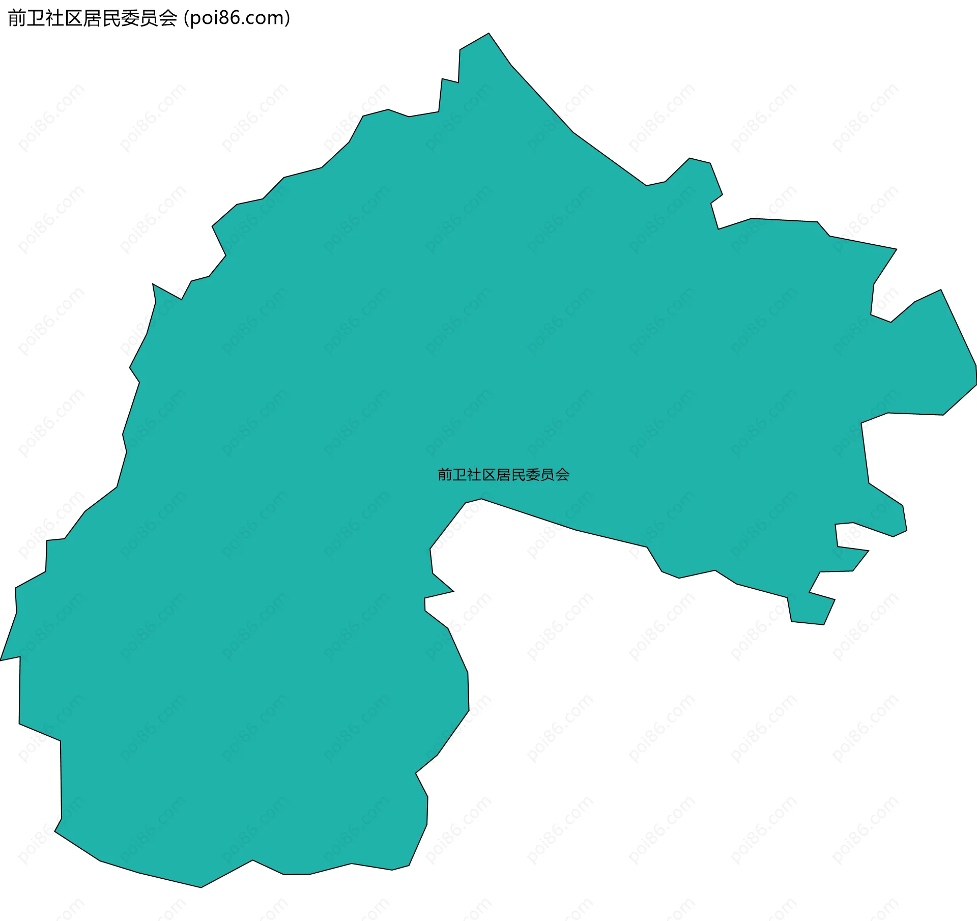 前卫社区居民委员会边界地图