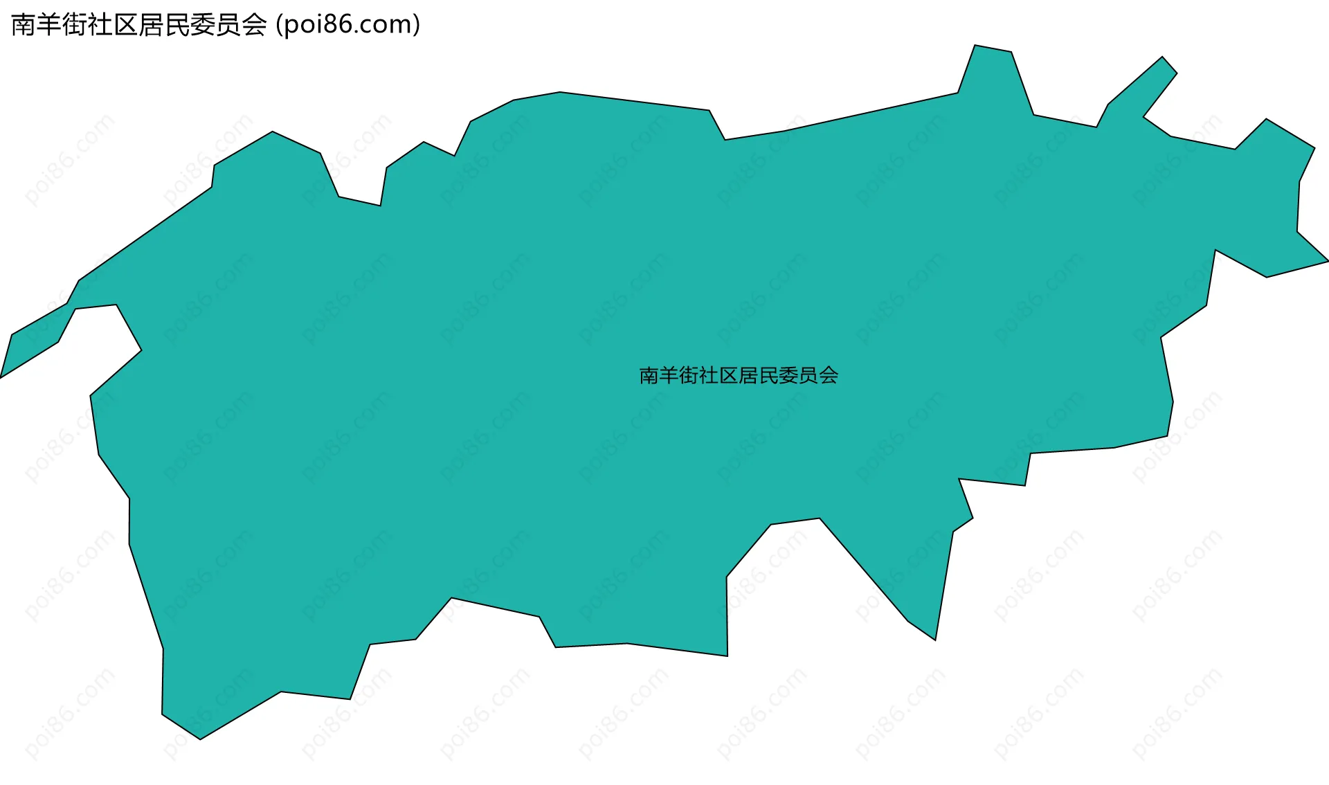 南羊街社区居民委员会边界地图