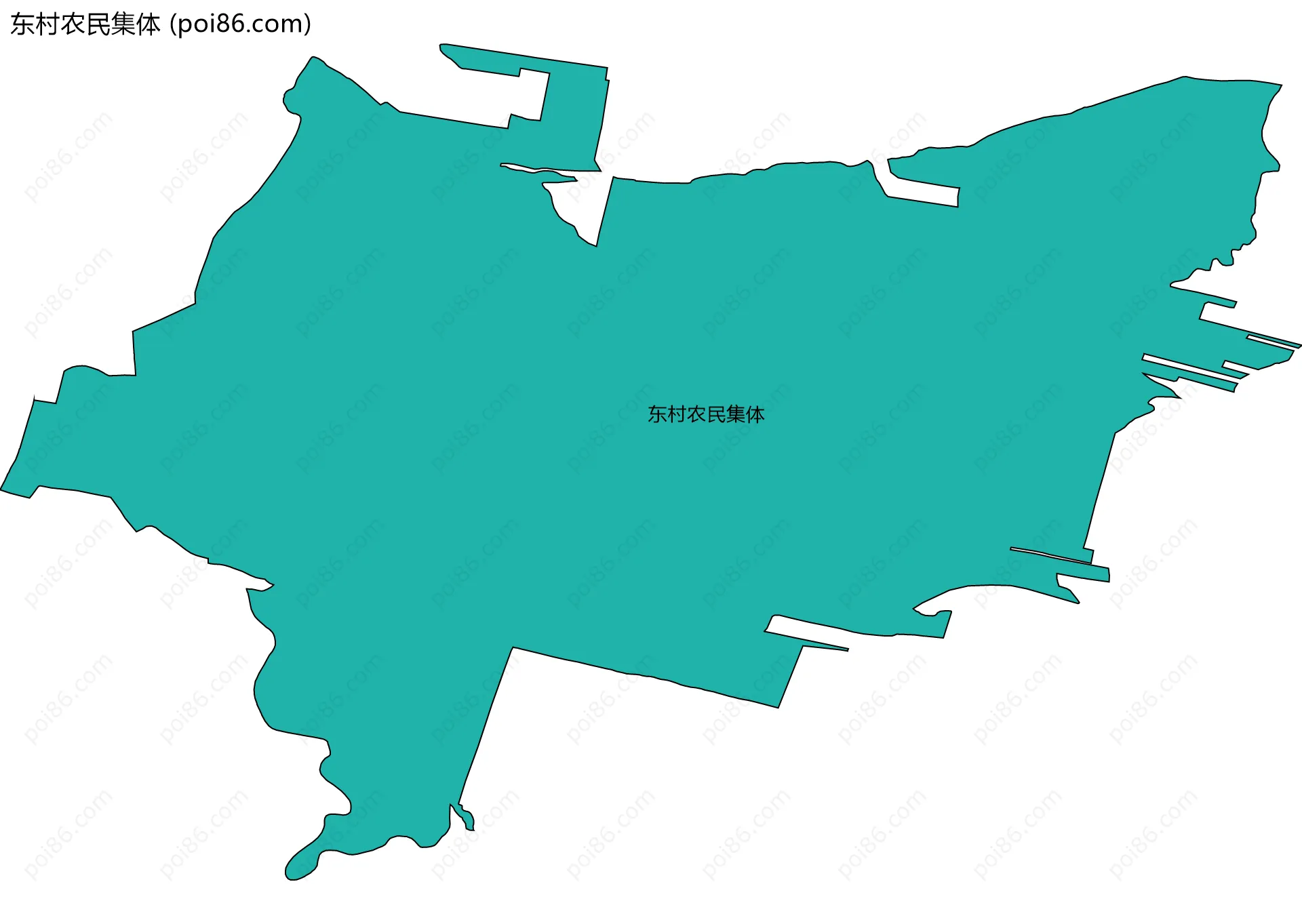东村农民集体边界地图