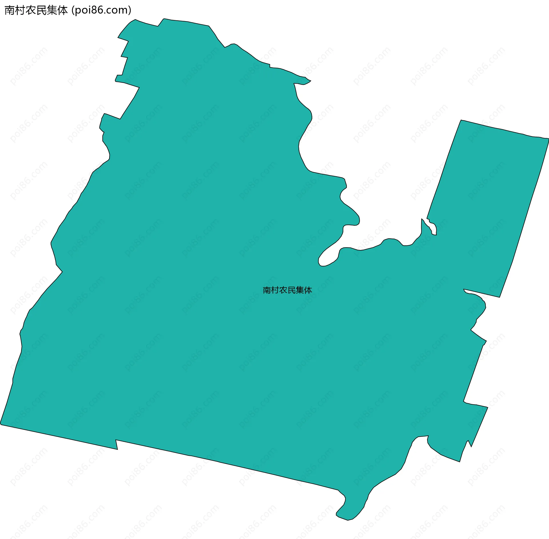 南村农民集体边界地图