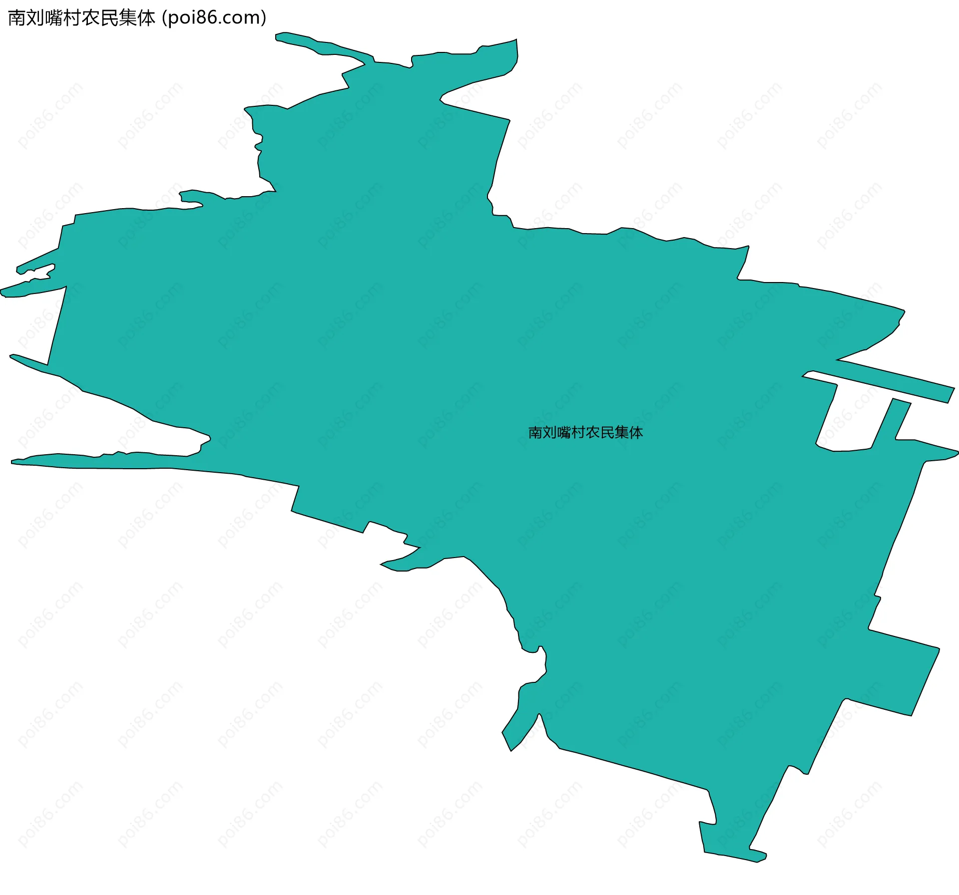 南刘嘴村农民集体边界地图