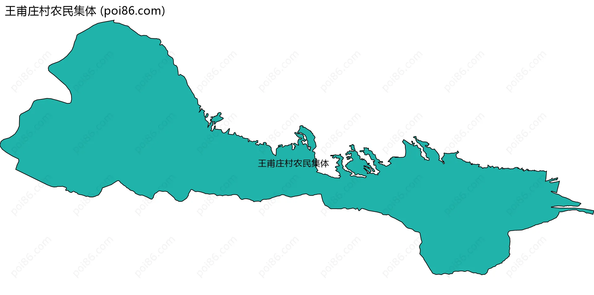 王甫庄村农民集体边界地图