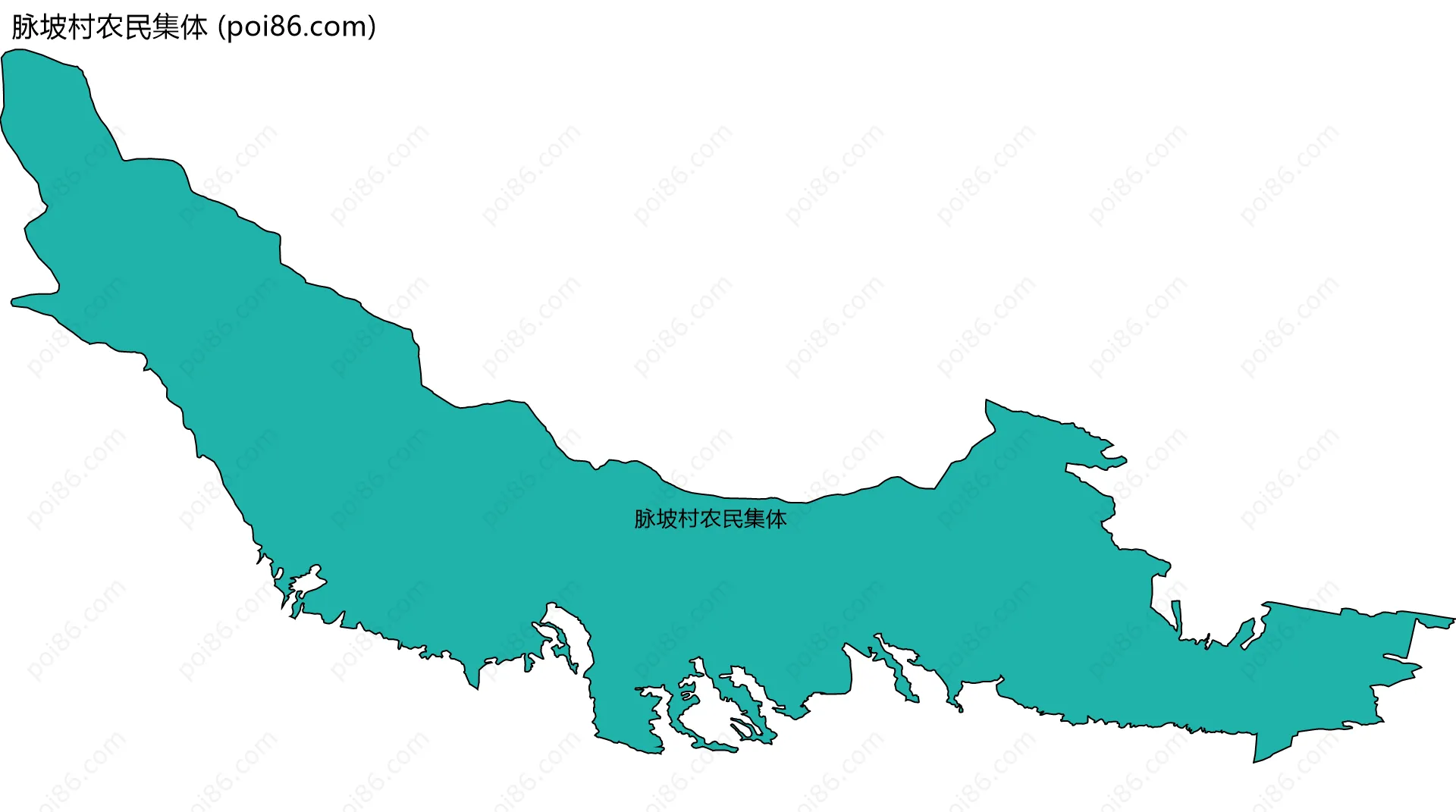 脉坡村农民集体边界地图