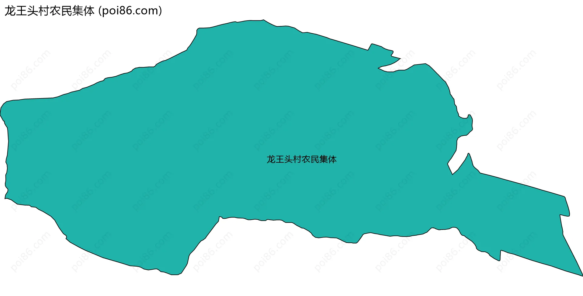 龙王头村农民集体边界地图