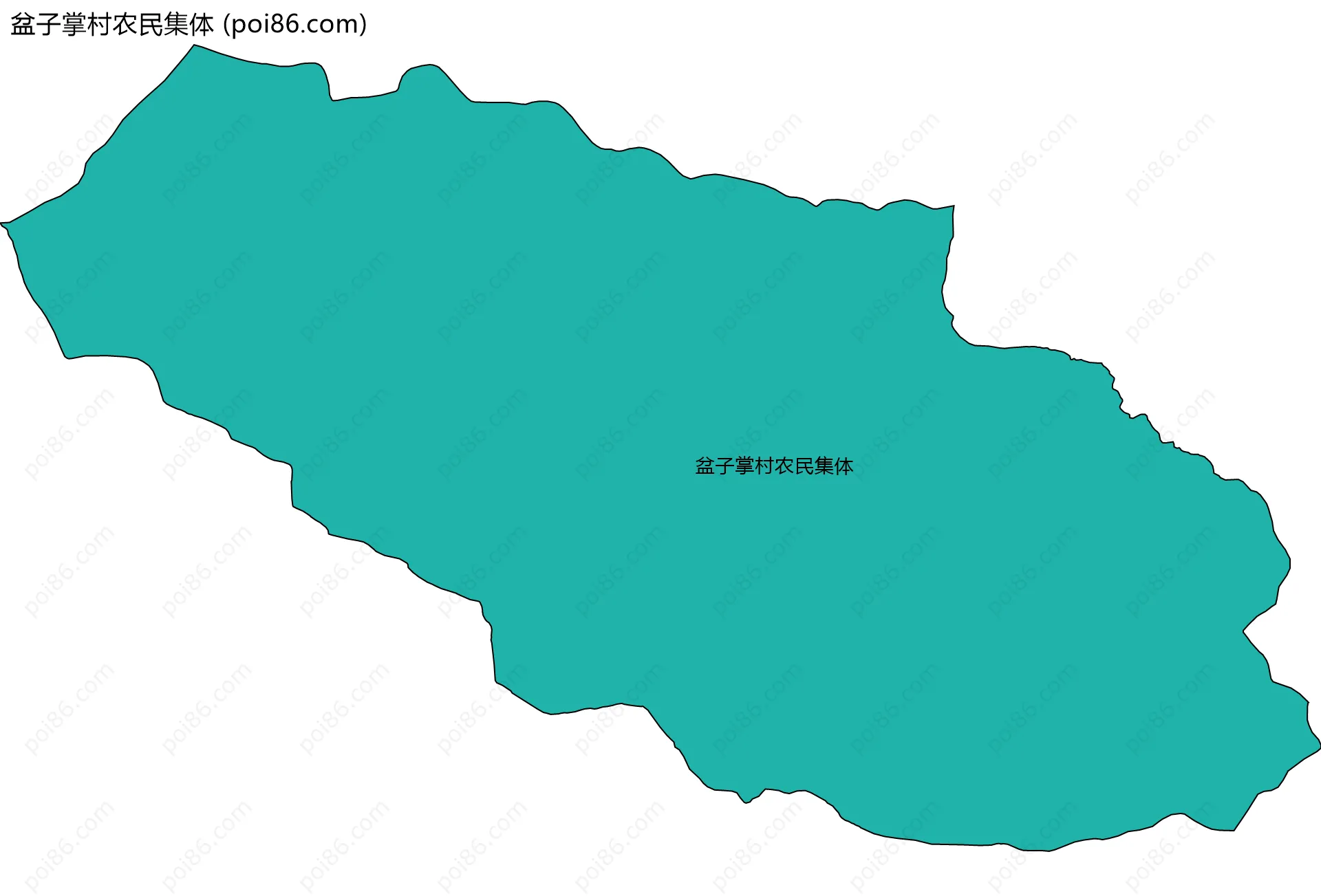 盆子掌村农民集体边界地图