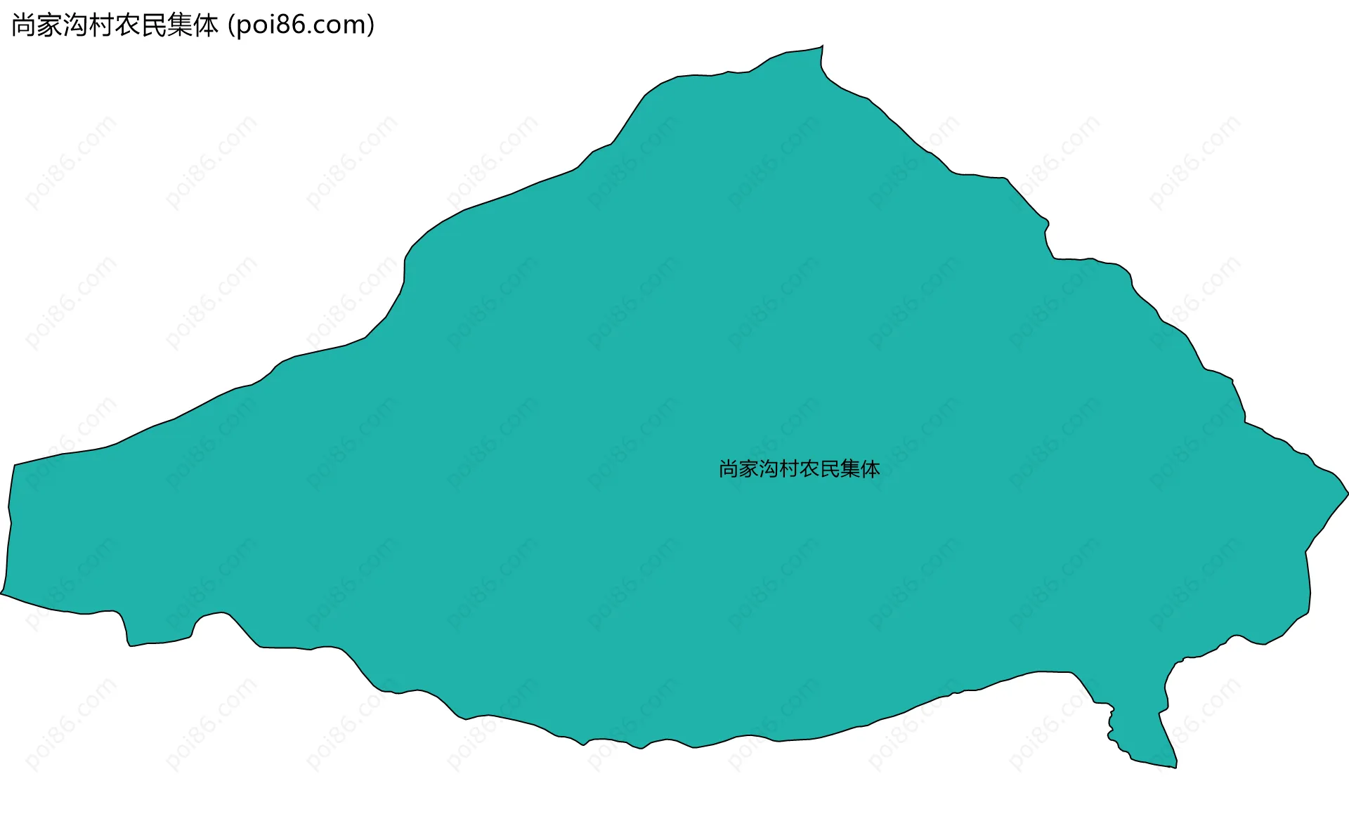 尚家沟村农民集体边界地图