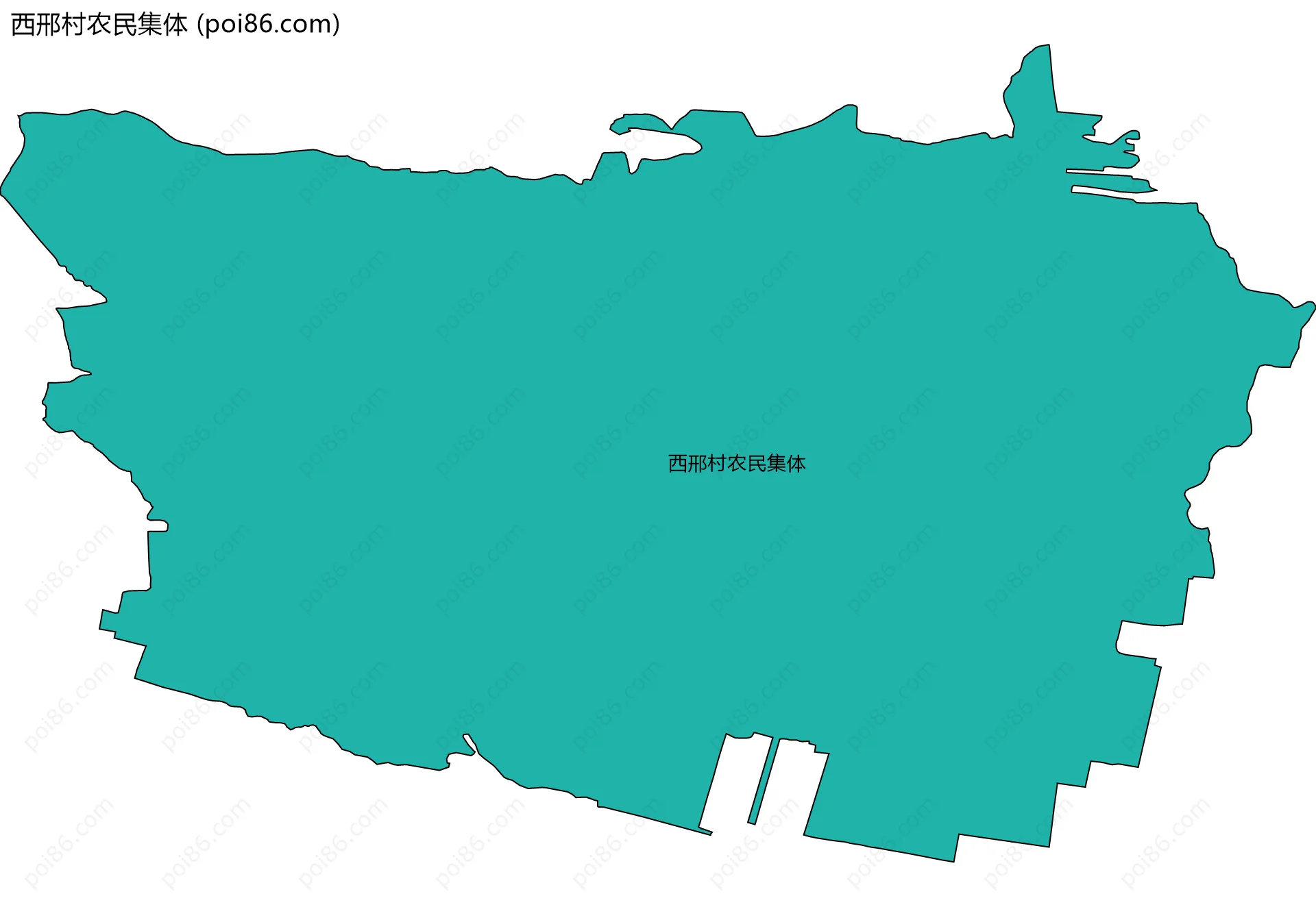 西邢村农民集体边界地图