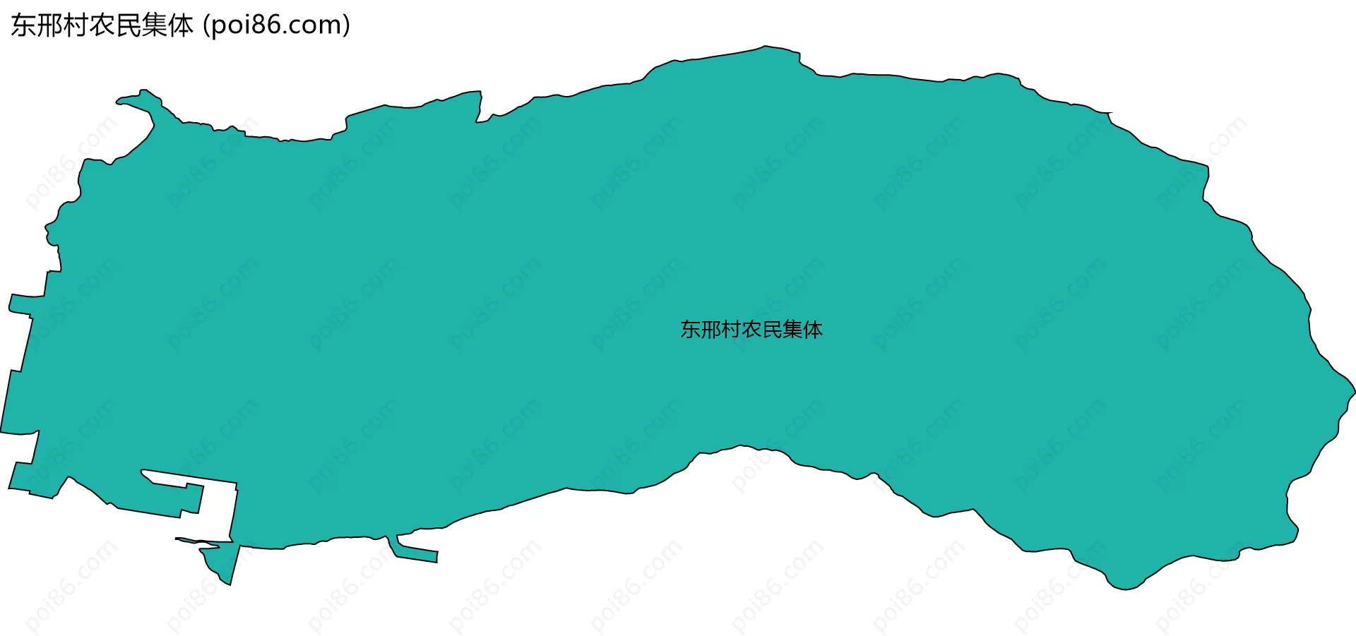 东邢村农民集体边界地图