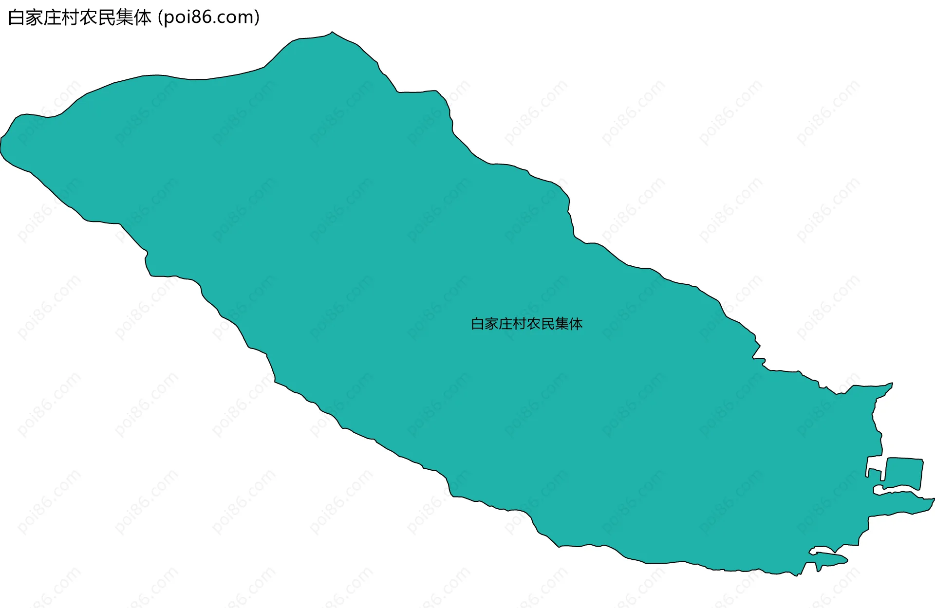 白家庄村农民集体边界地图