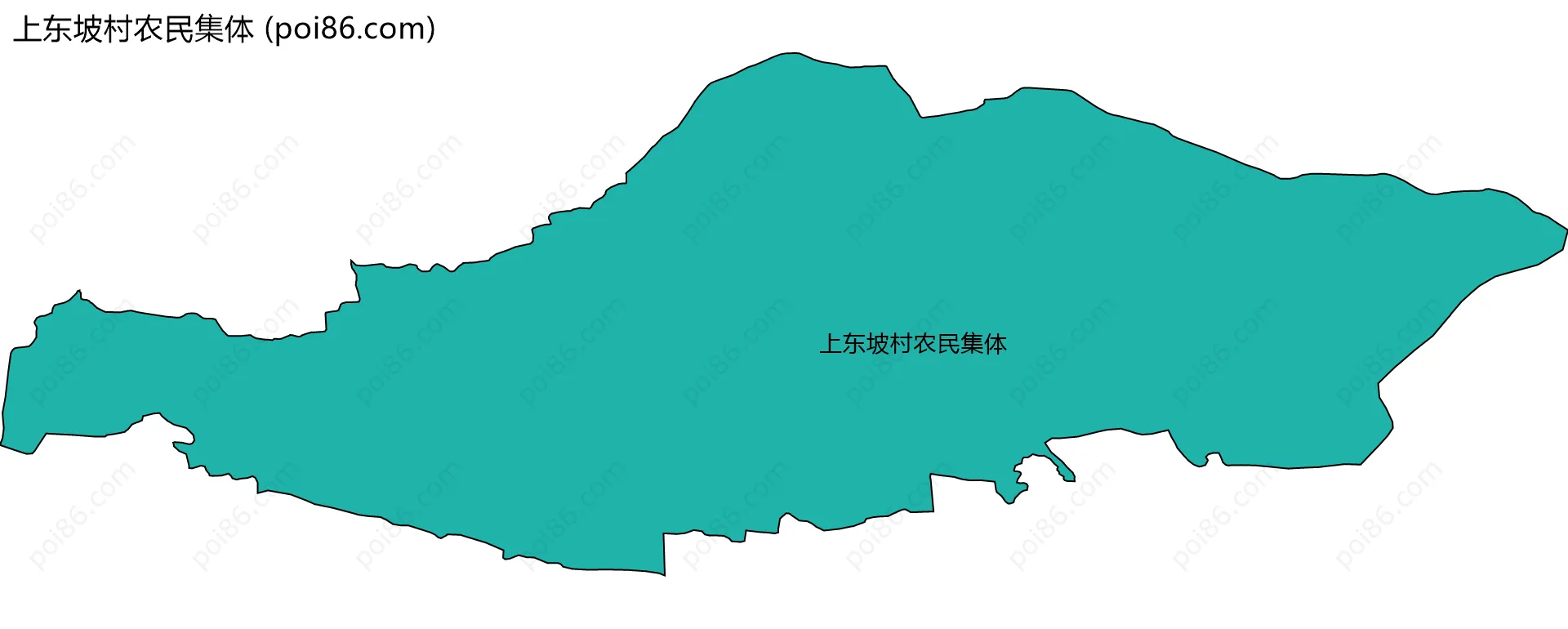 上东坡村农民集体边界地图