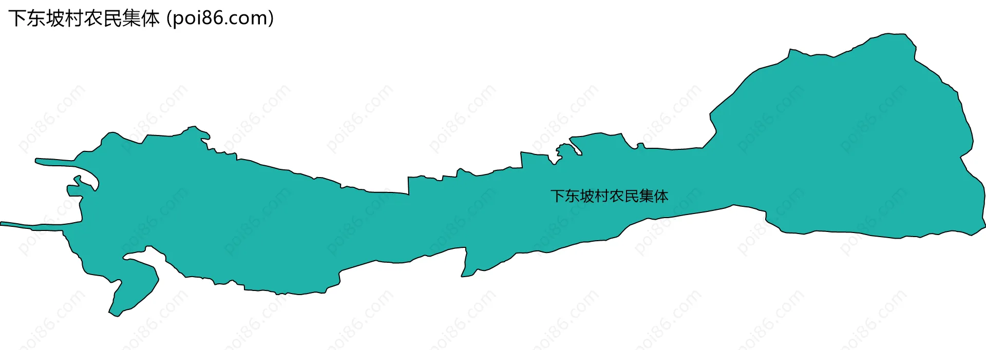 下东坡村农民集体边界地图