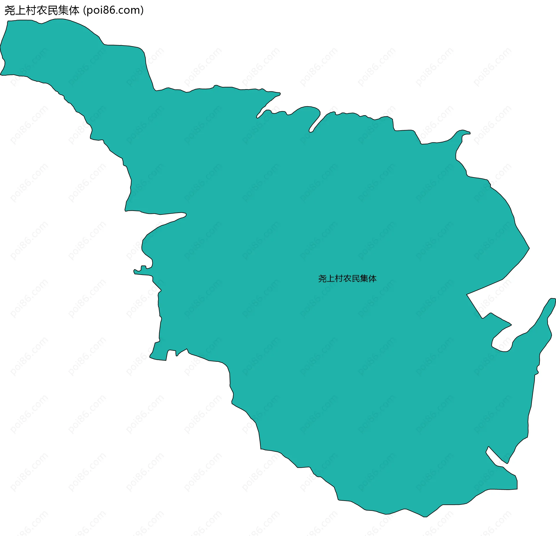 尧上村农民集体边界地图