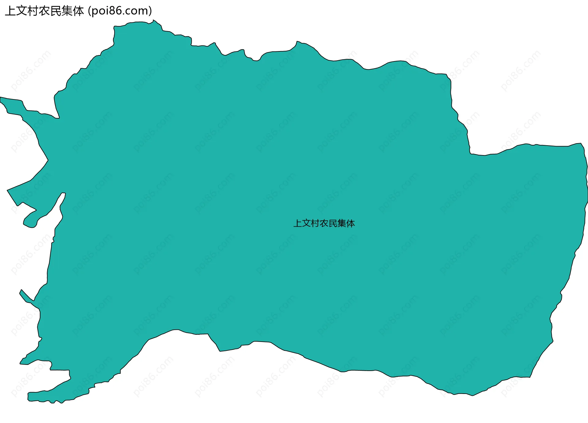 上文村农民集体边界地图