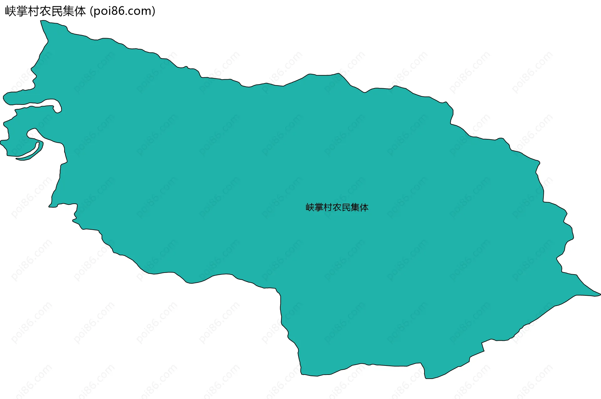 峡掌村农民集体边界地图