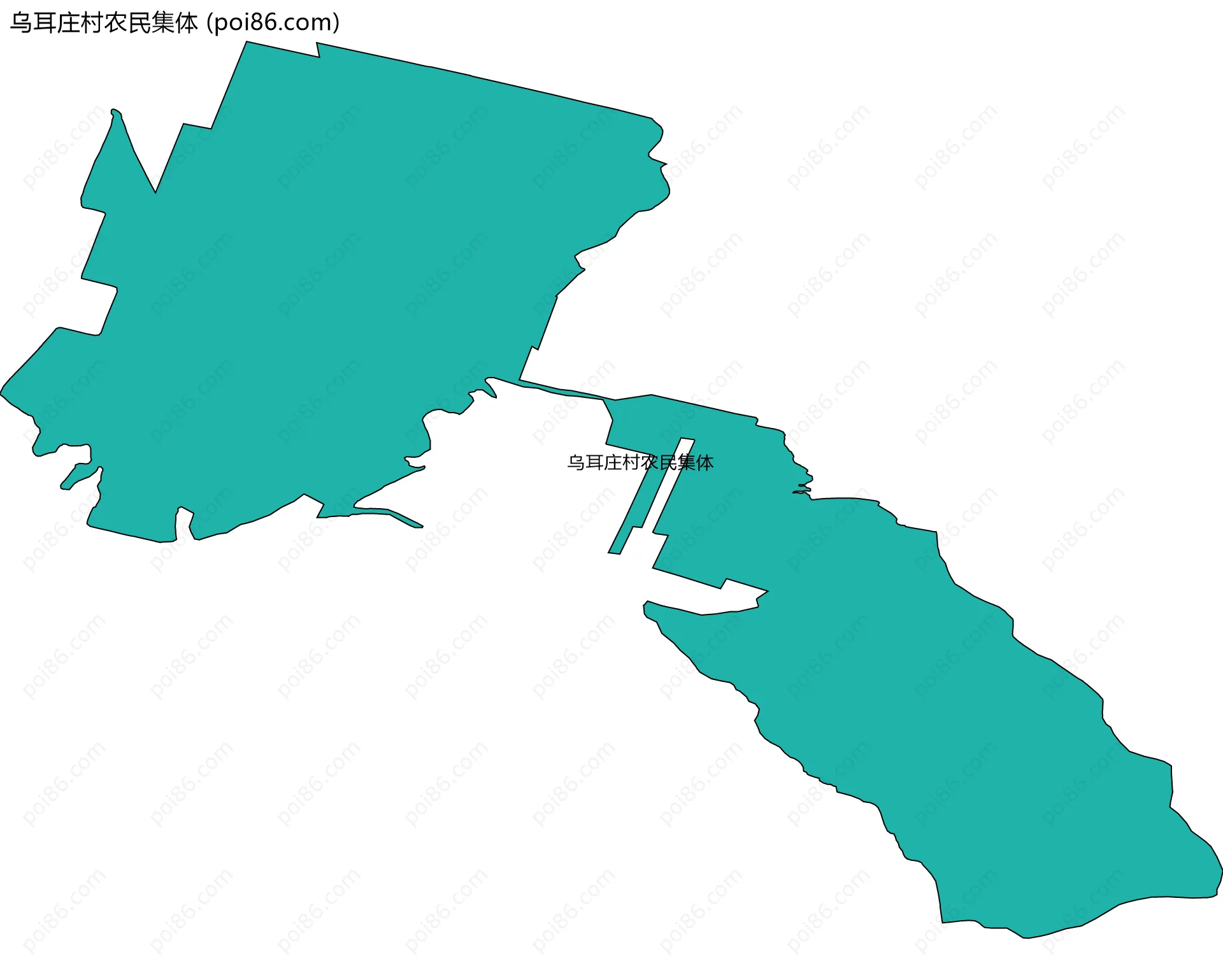 乌耳庄村农民集体边界地图