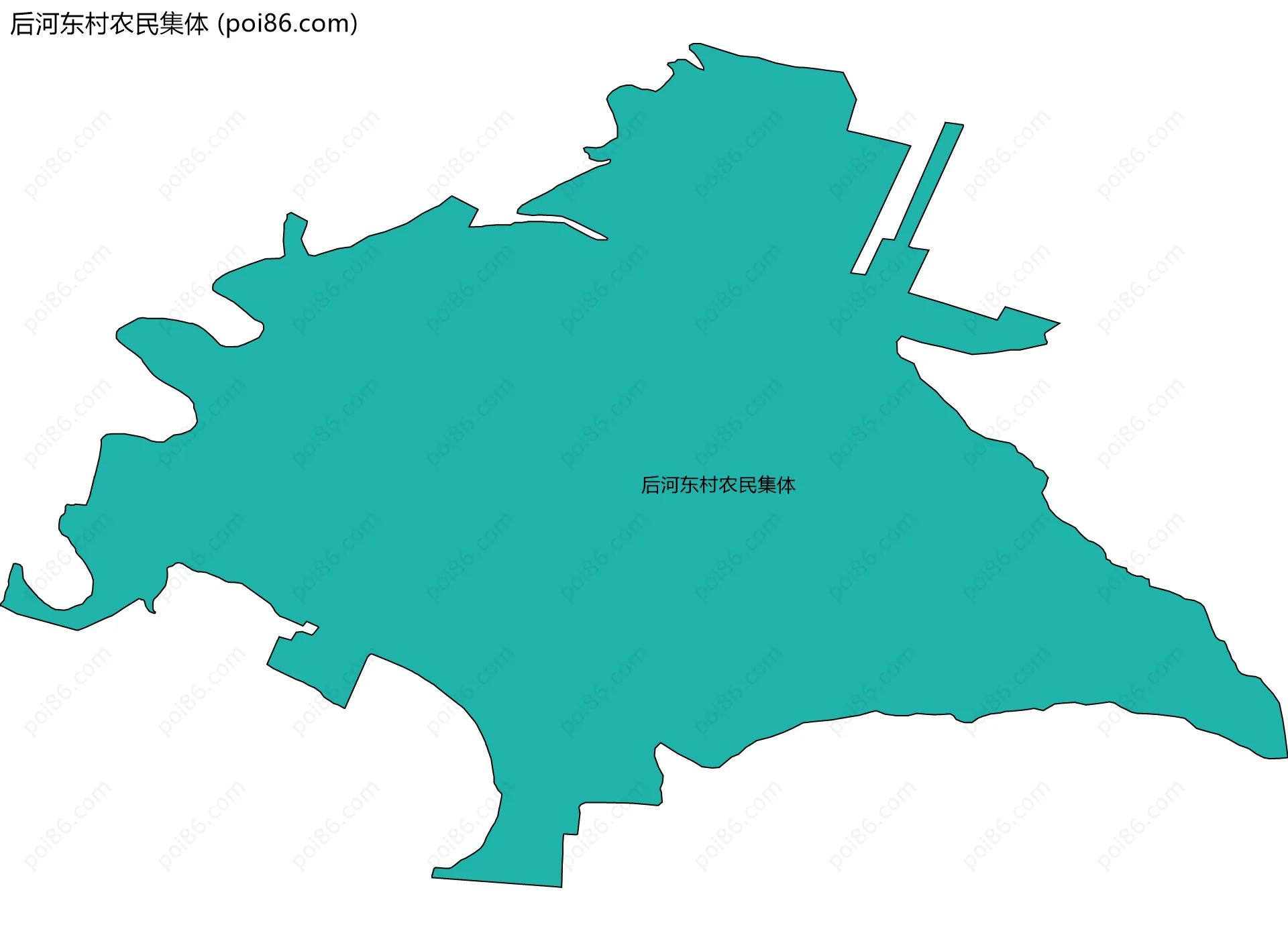 后河东村农民集体边界地图