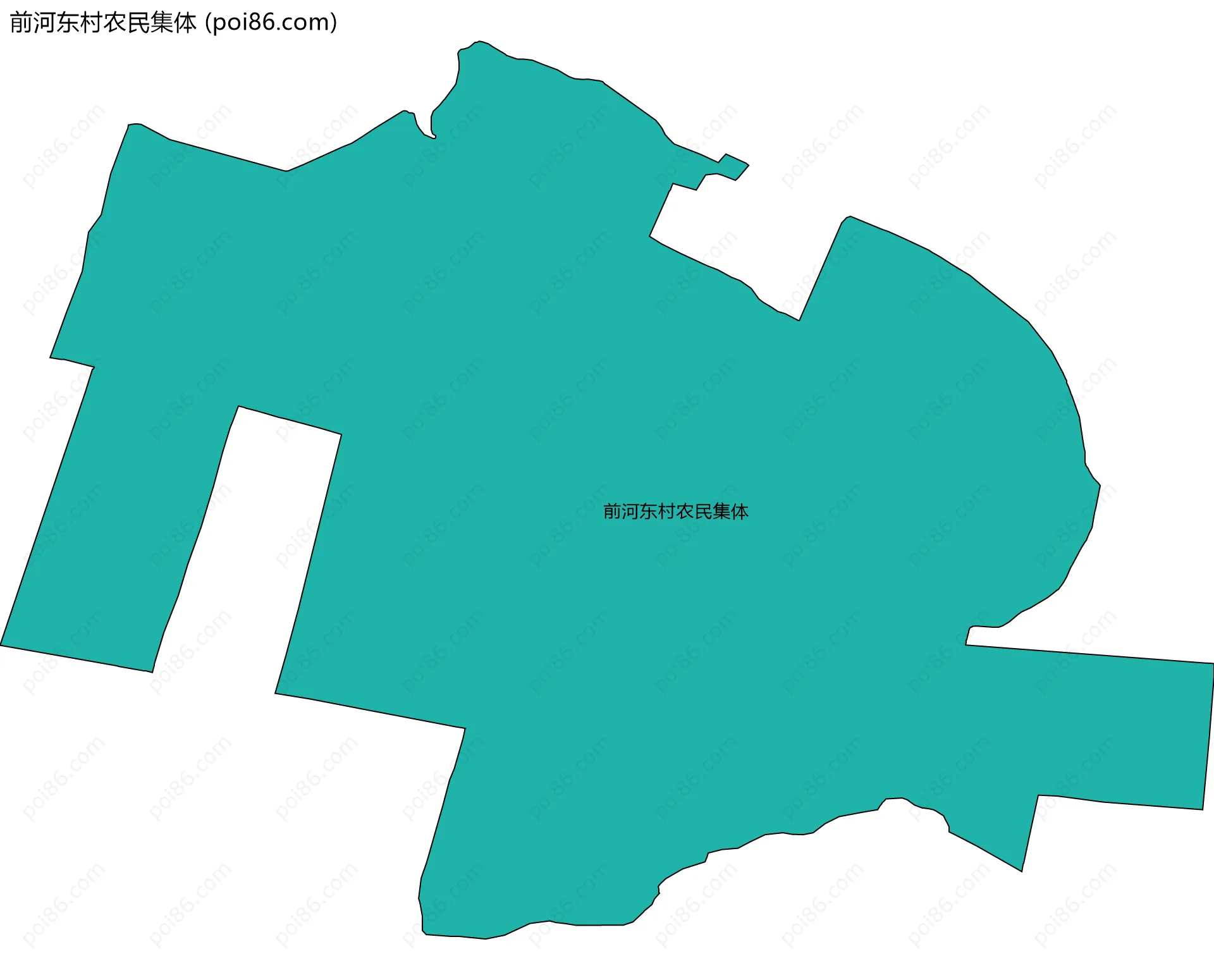 前河东村农民集体边界地图