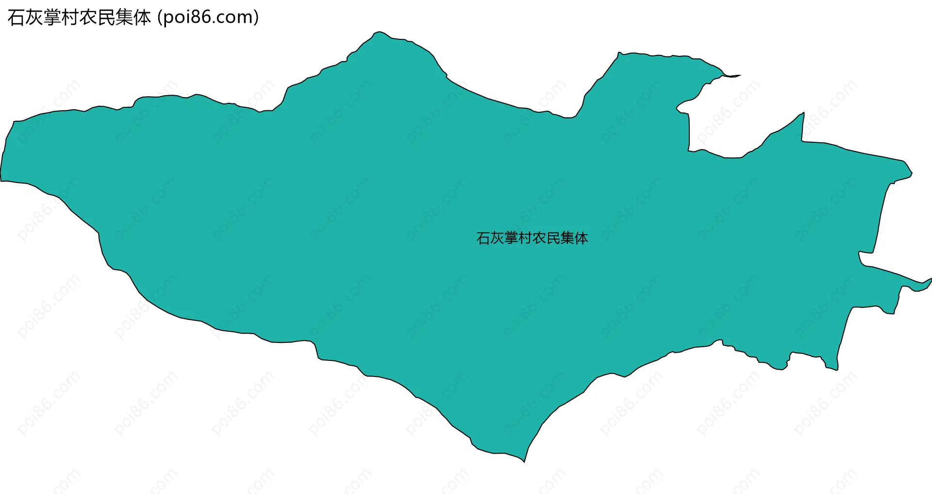 石灰掌村农民集体边界地图