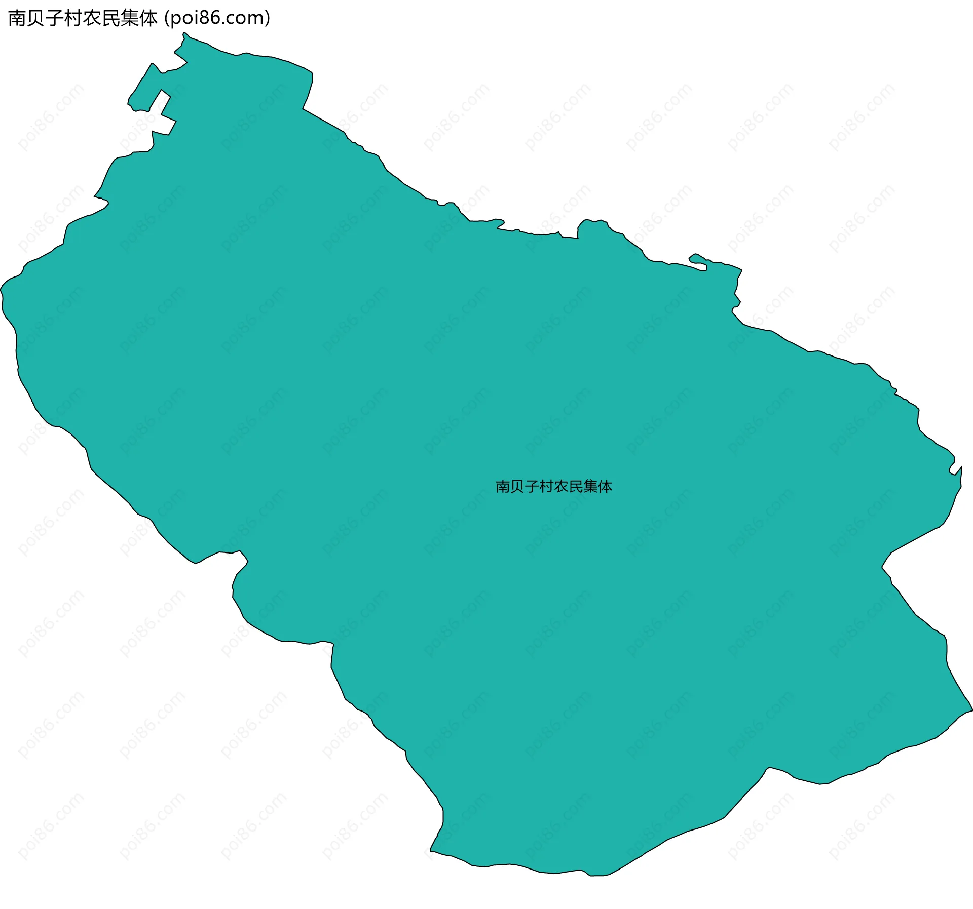 南贝子村农民集体边界地图