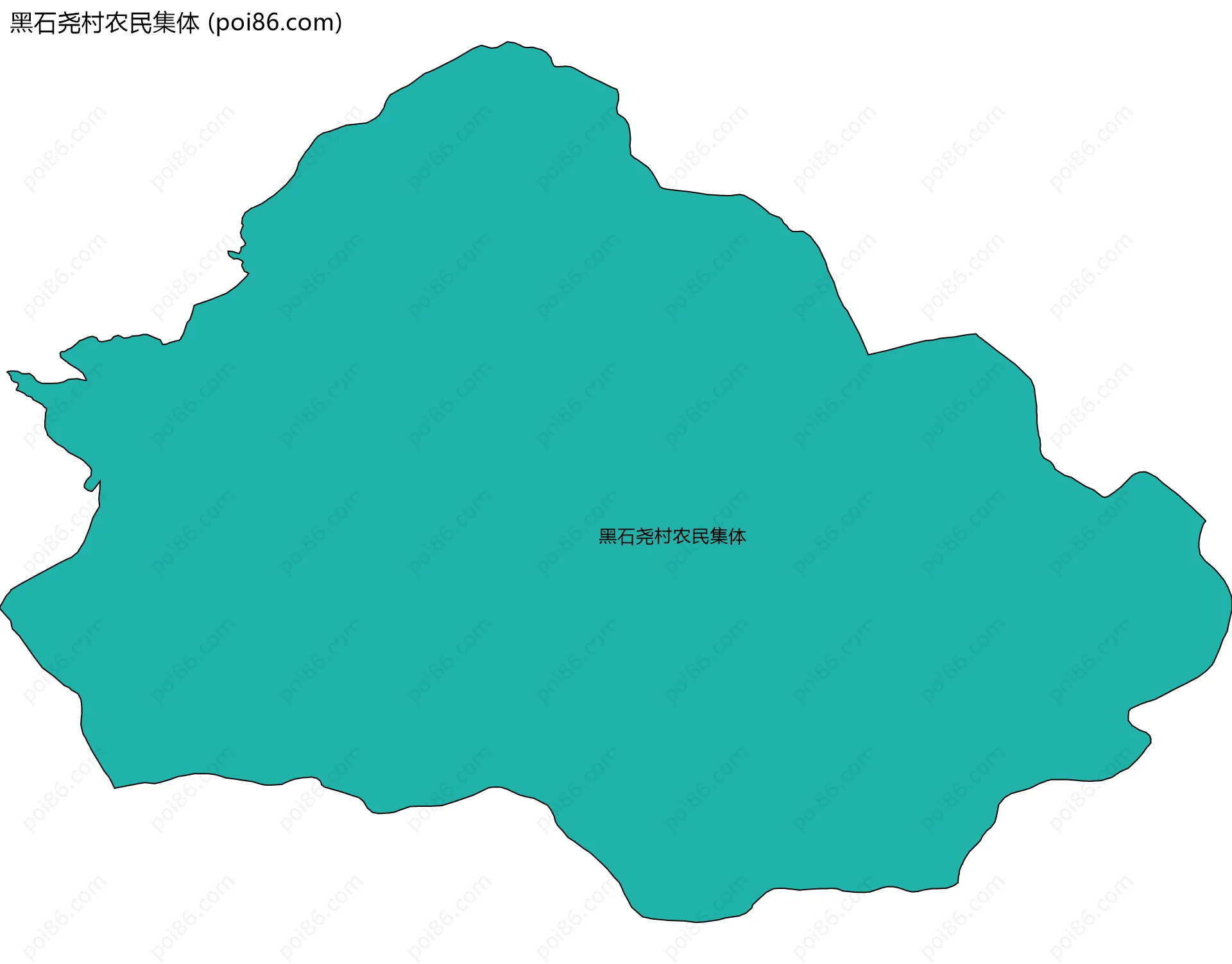 黑石尧村农民集体边界地图