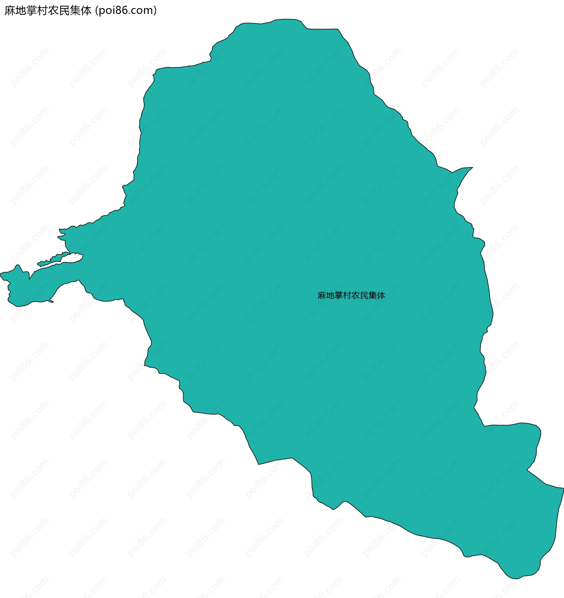 麻地掌村农民集体边界地图
